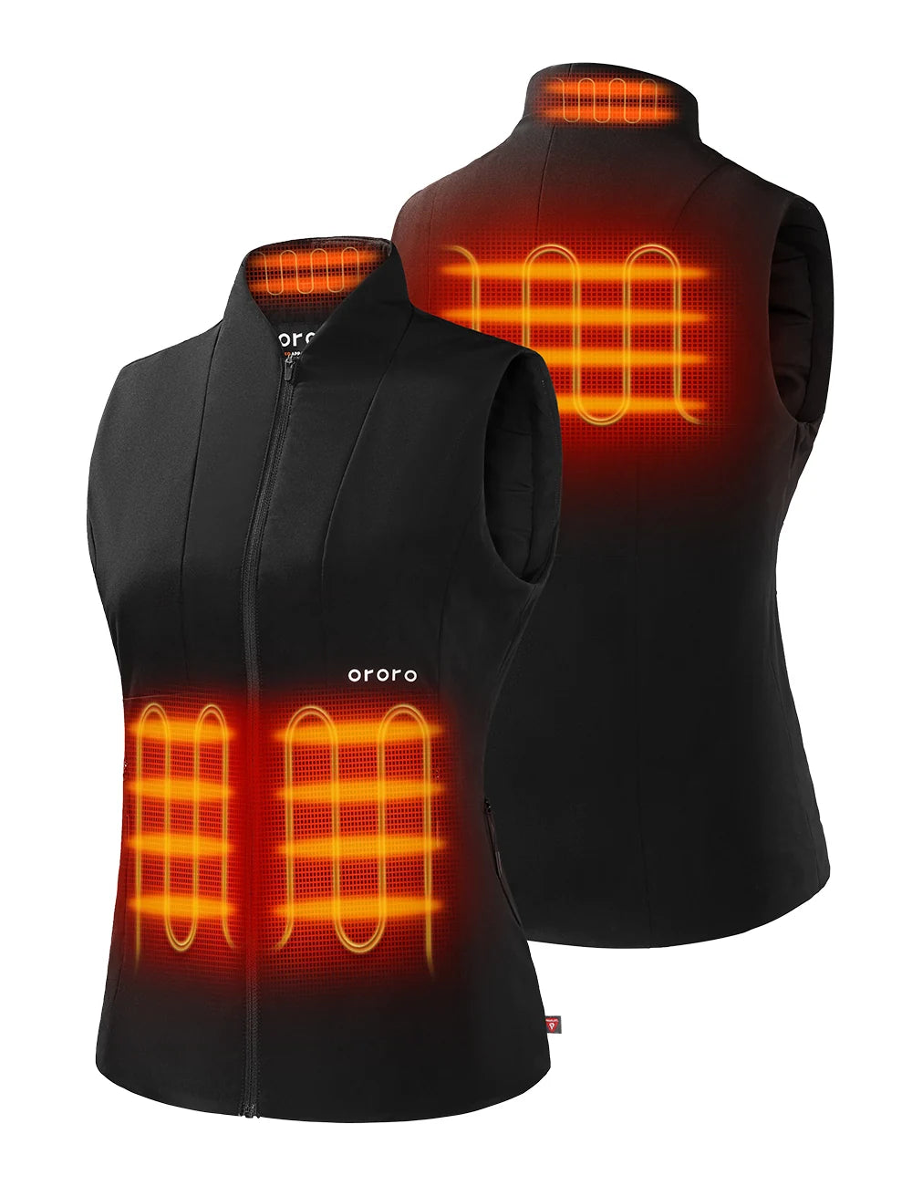 ORORO Heated (Open-box) Women's Heated PrimaLoft® Golf Vest (Battery Set Not Included)