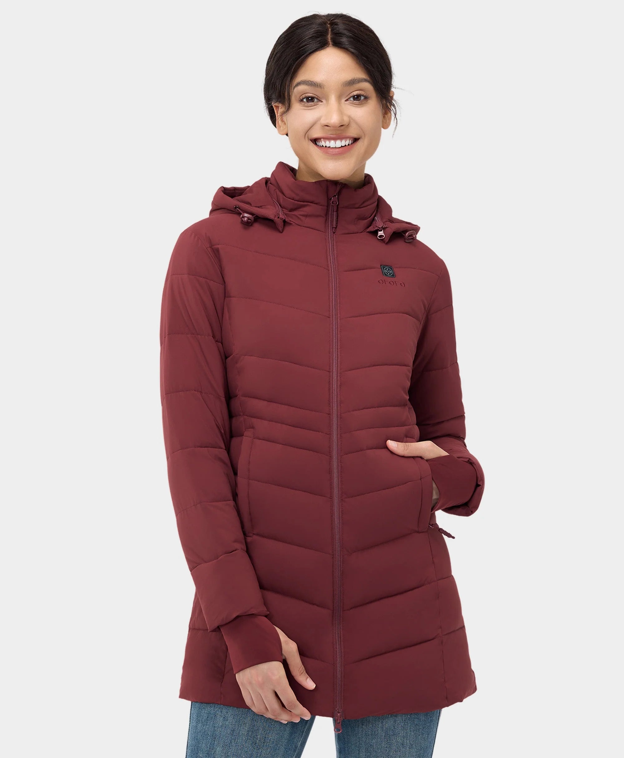 ORORO Heated Women's Heated Puffer Parka Jacket (ORORO Heated Final Sale) - Image 41