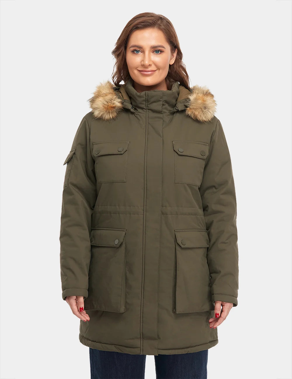 ORORO Heated (Open-box) Women's Heated Thermolite® Parka (4 Heating Zones) (Battery Set Not Included) - Image 15
