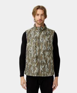 ORORO Heated Men's Heated Hunting Vest - Mossy Oak® Bottomland Pattern (Apparel Only)