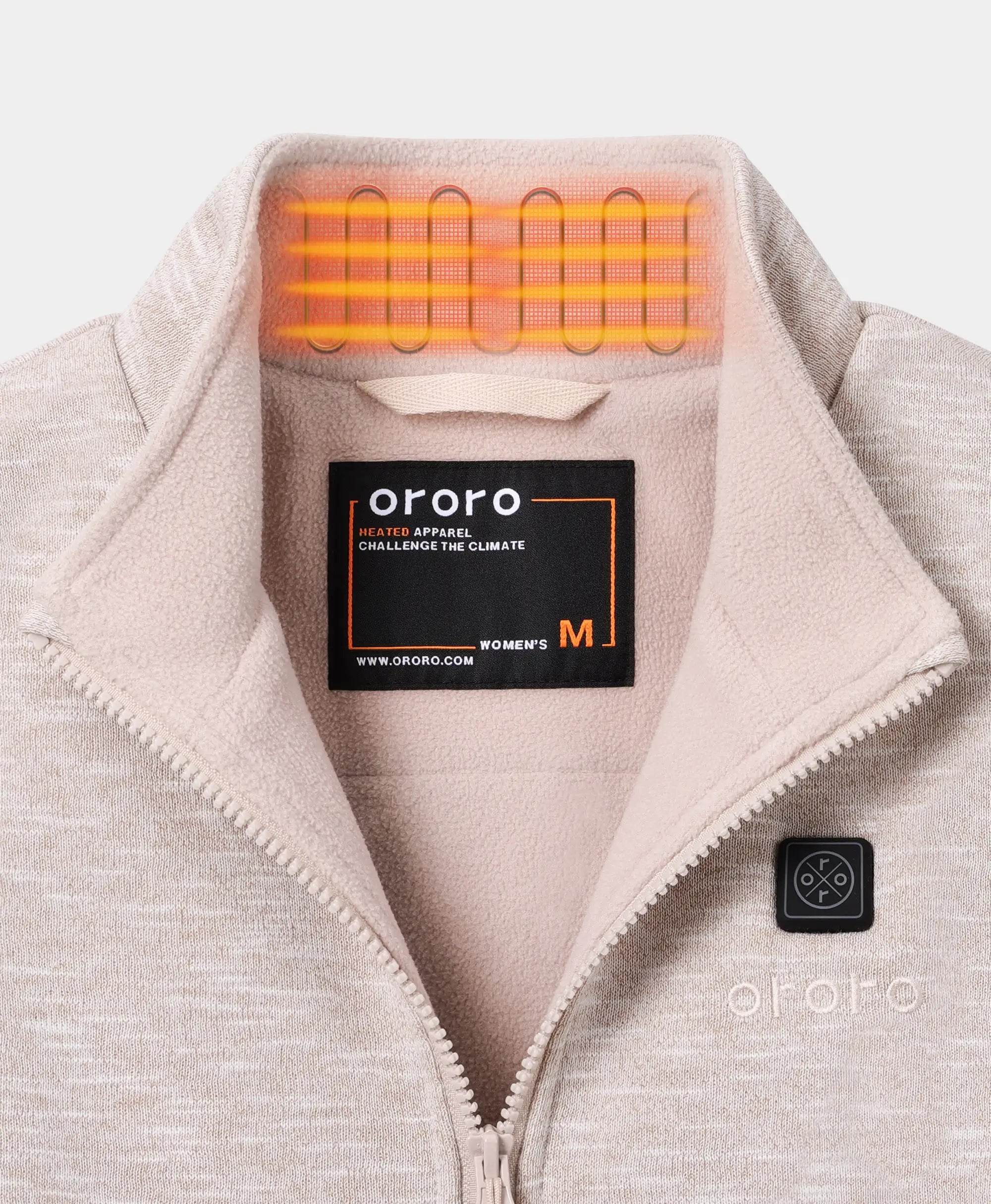 ORORO Heated Women's Heated Fleece Vest - Image 45