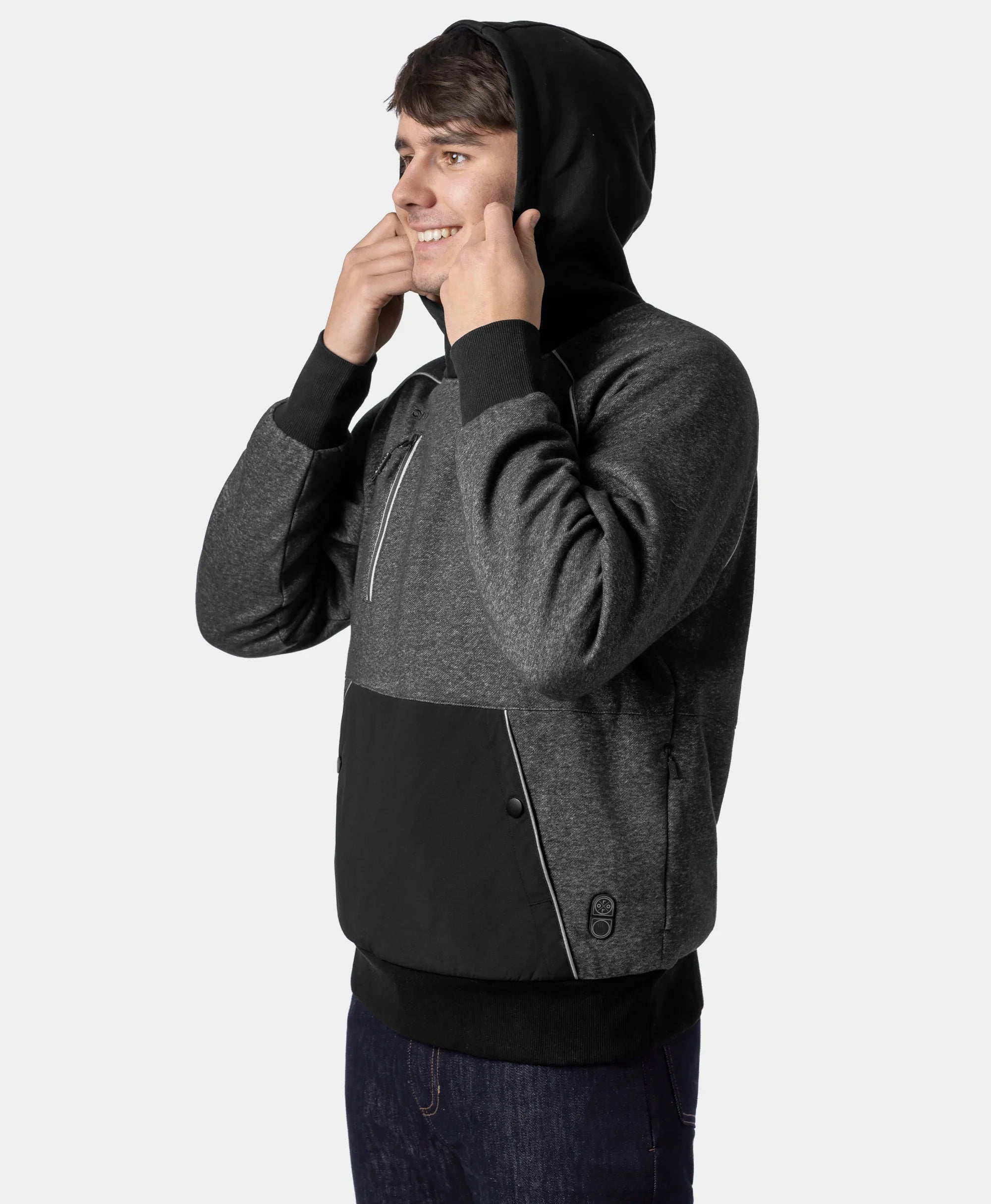 ORORO Heated Indy Unisex 6-Zone Dual-Control Heated Hoodie Pullover (Apparel Only) - Image 6