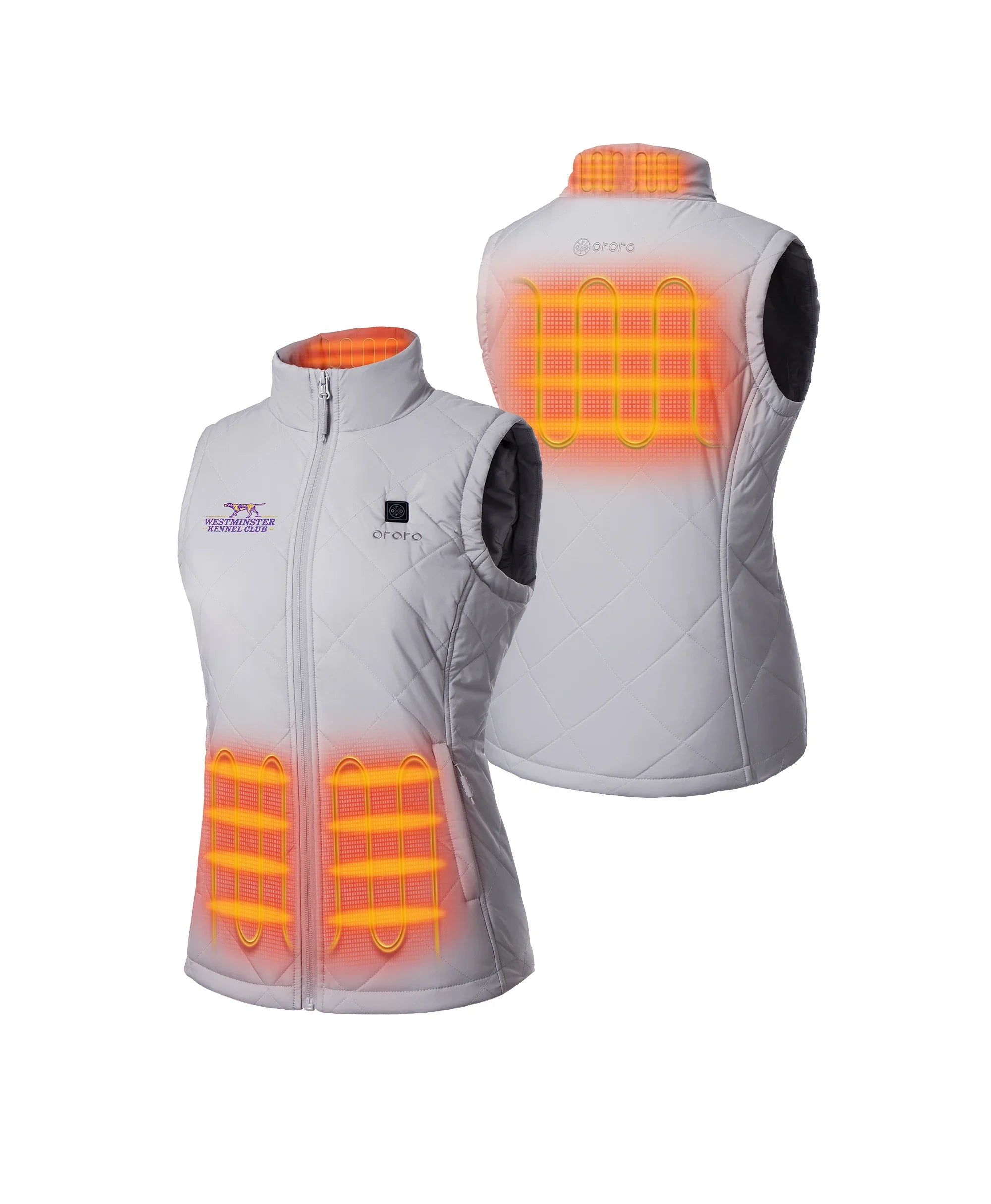 ORORO Heated Women's 4-Zone Heated Quilted Vest - Westminster Kennel Club® Edition - Image 7