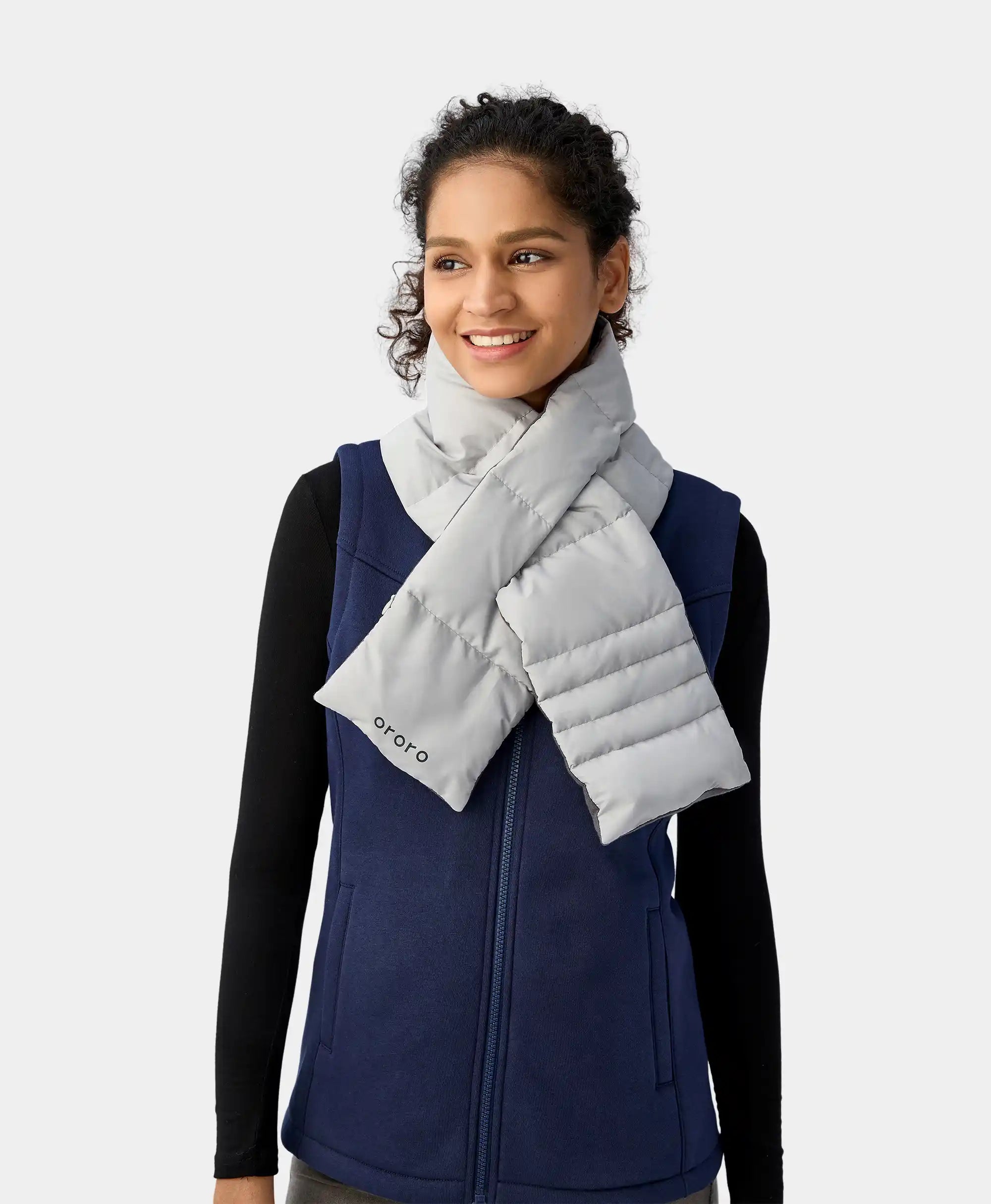 ORORO Heated Unisex Heated Puffer Down Scarf - Image 23