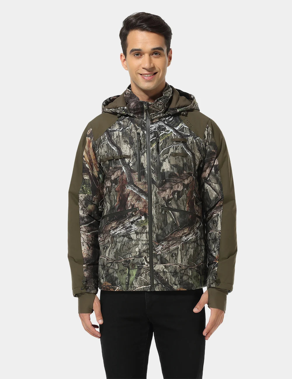 ORORO Heated Men's Heated Hunting Jacket - Camouflage, Mossy Oak® Country DNA