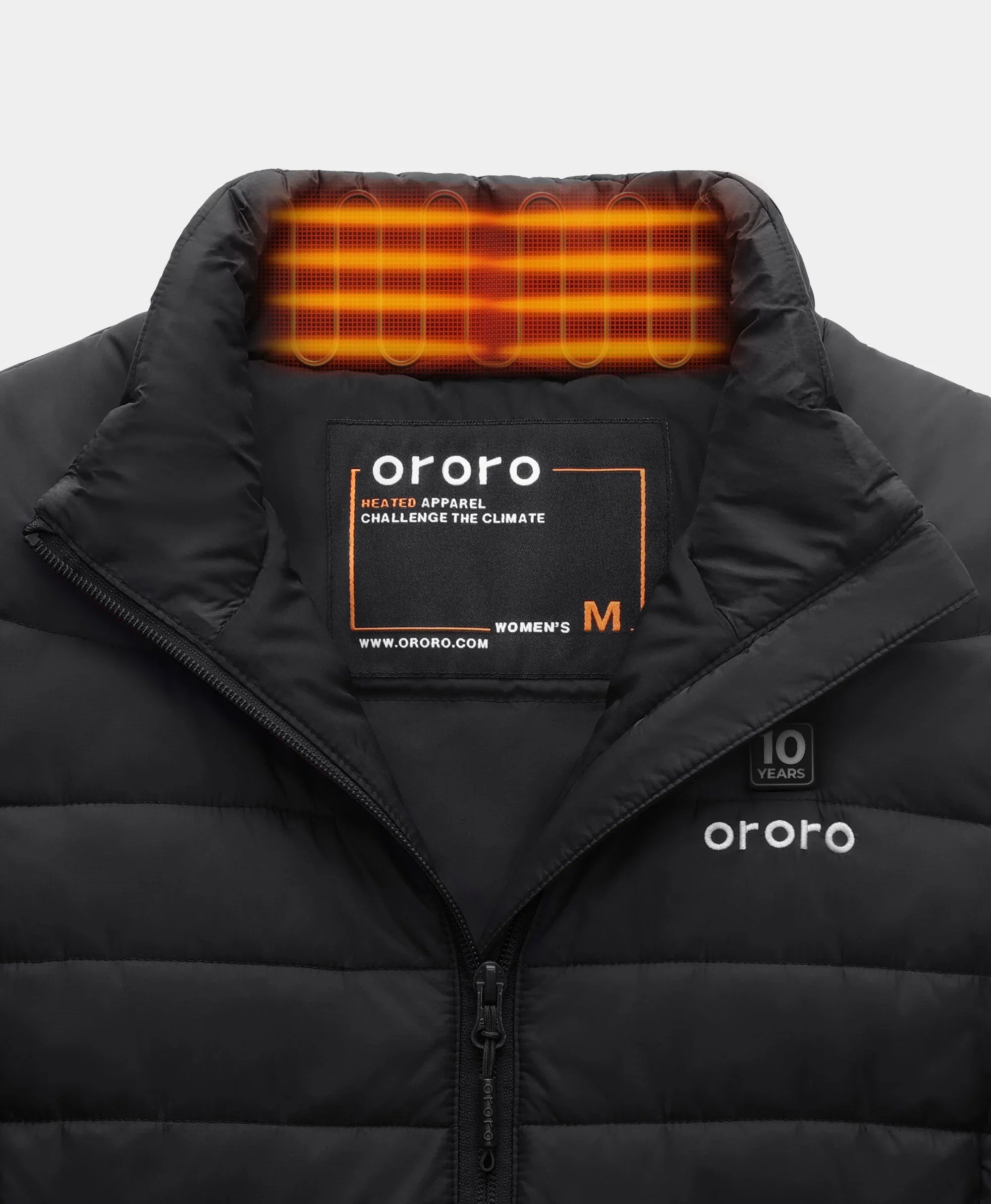 ORORO Heated Women's 4-Zone Classic Heated Vest (10-Year Anniversary Limited Edition) - Black - Image 5
