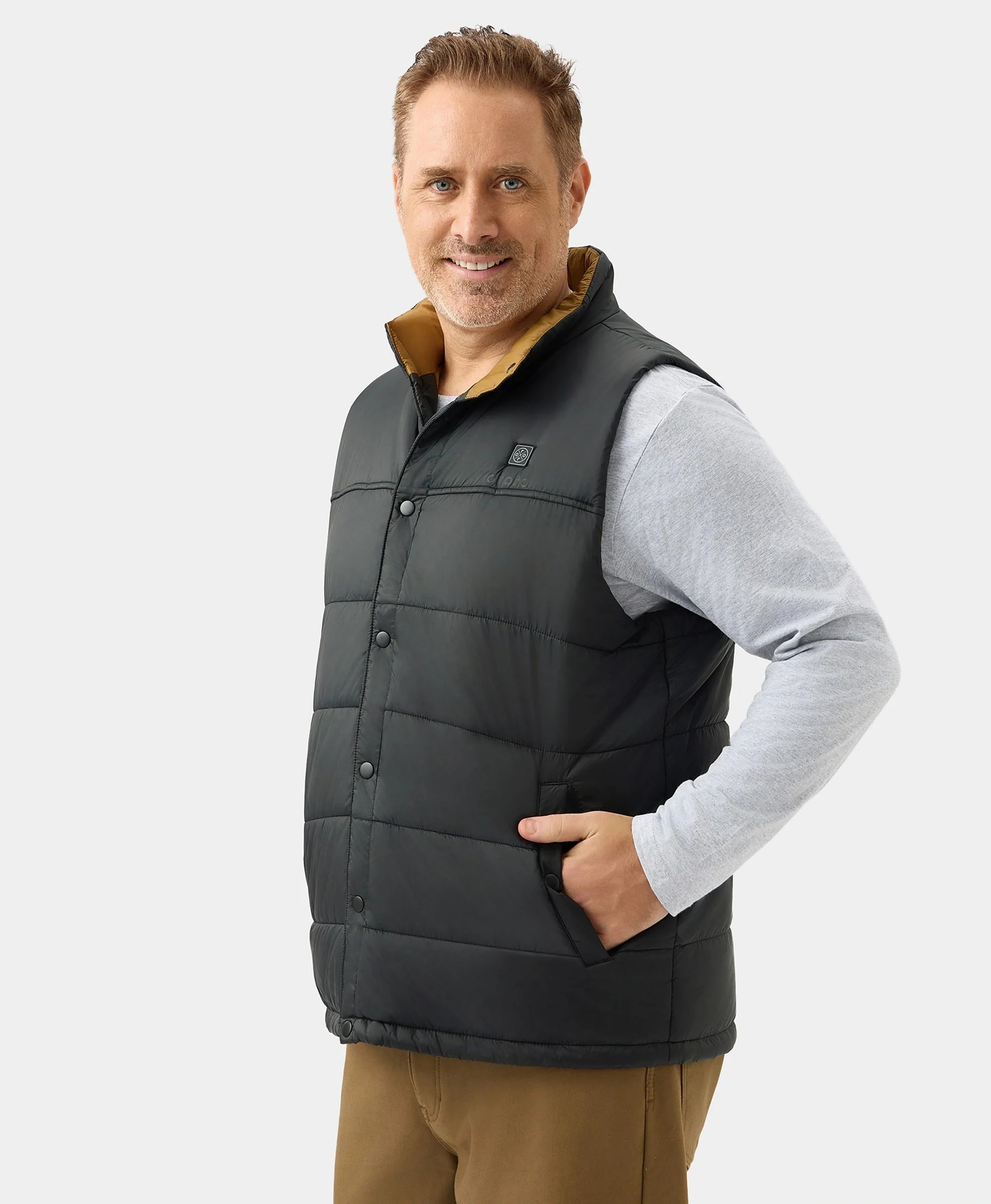 ORORO Heated (Open-box) PuffLyte™ Men's Heated Lightweight Vest (Battery Set Not Included) - Image 9