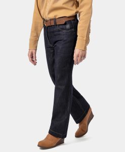 Alternative view of ORORO Heated (Open-box) Heatenim Women’s Heated Denim Pants with Fleece Lining (Battery Set Not Included)