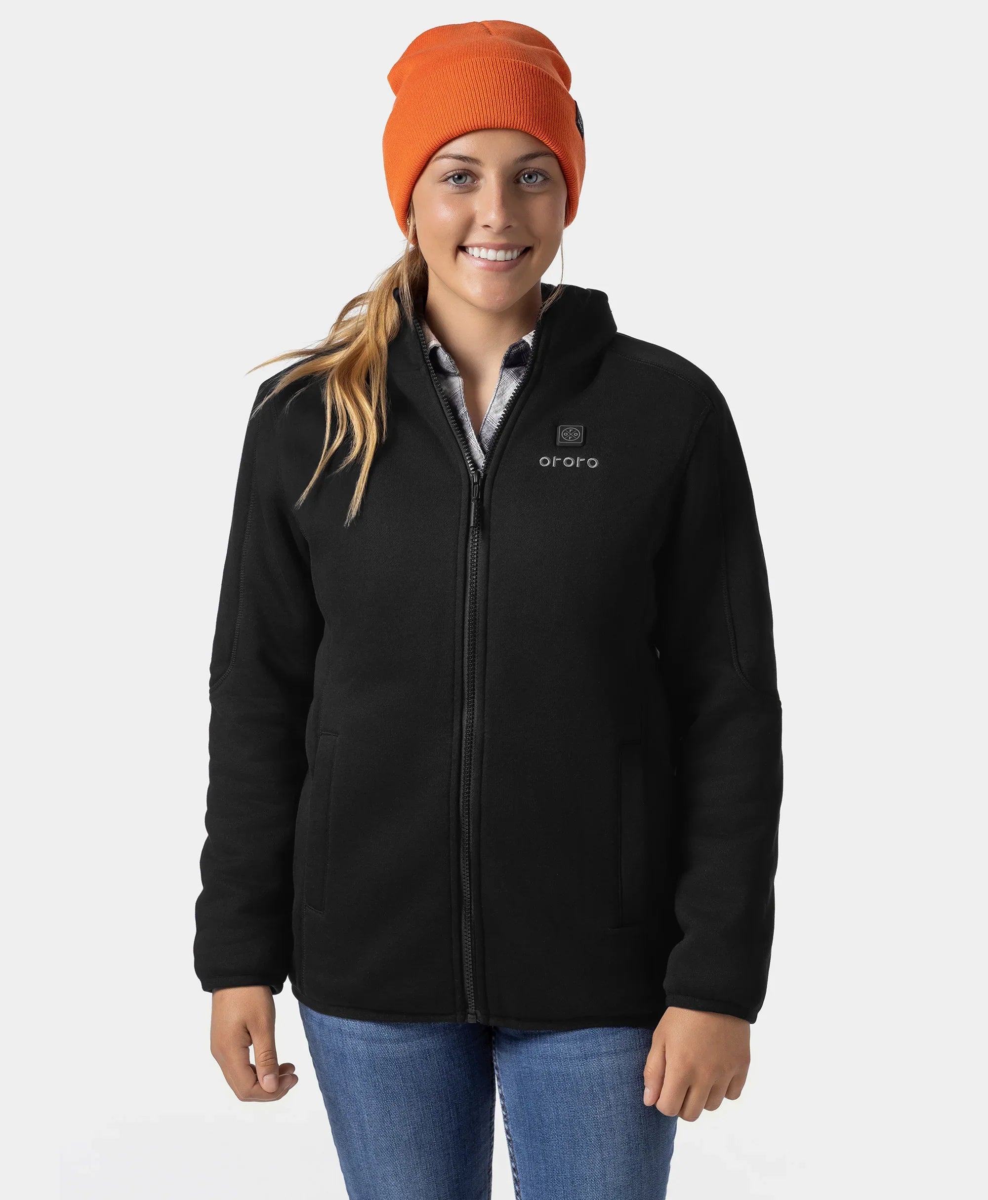 ORORO Heated Women's Heated Full-Zip Fleece Jacket
