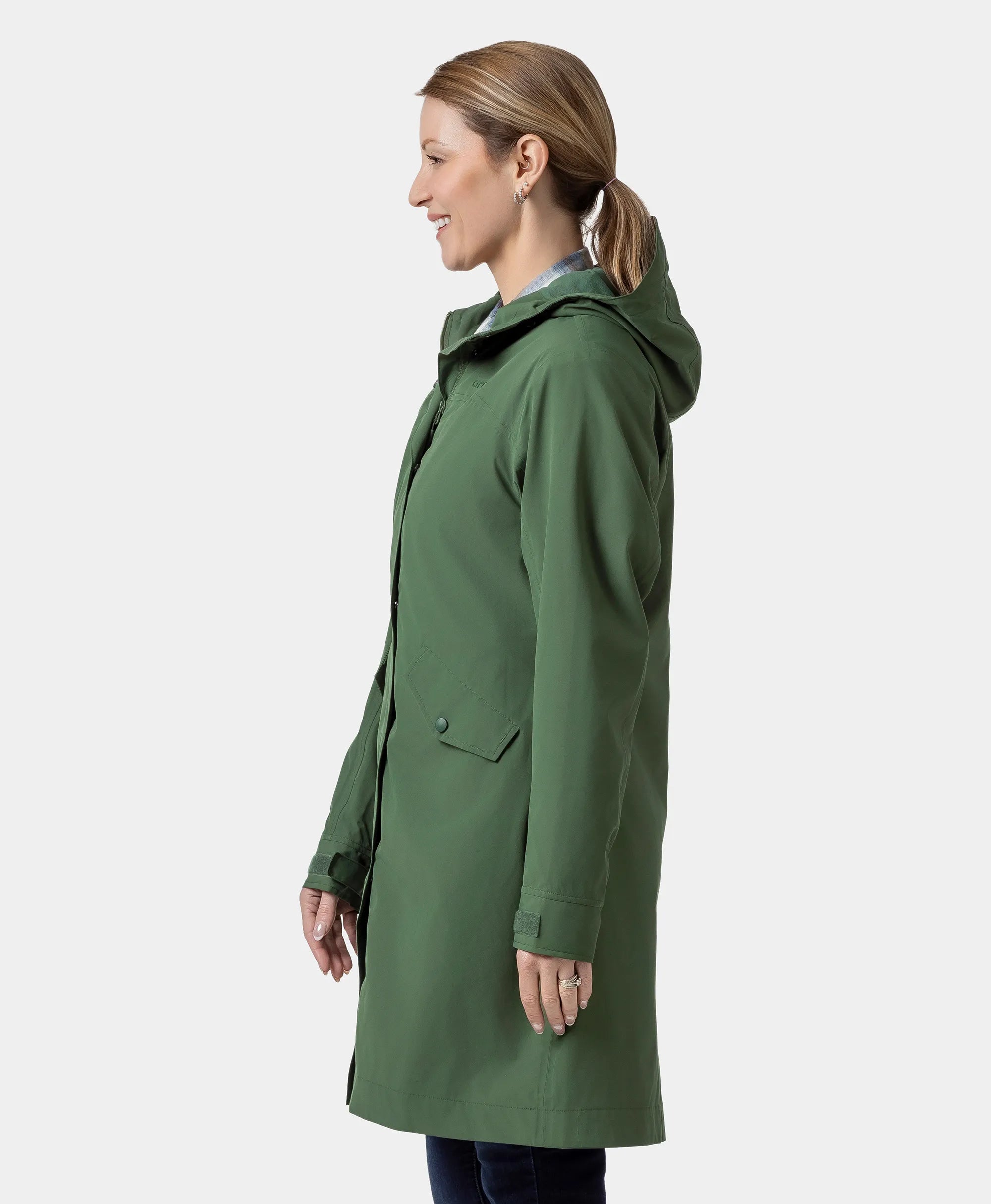 ORORO Heated Downtown Women's Heated Rain Trench (Apparel Only) - Image 3
