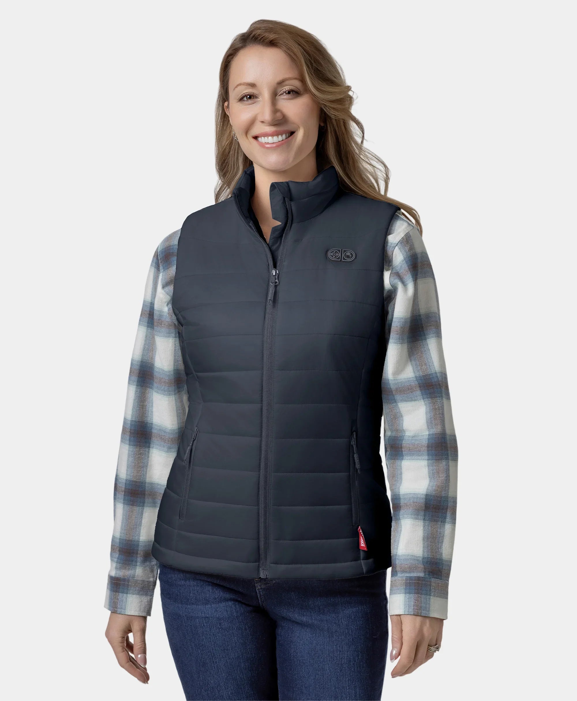 ORORO Heated (Open-box) SureWarm® Women's 7-Zone Dual-Control Classic Pro Heated Vest (Lower Back Heating) (Battery Set Not Included) - Image 7