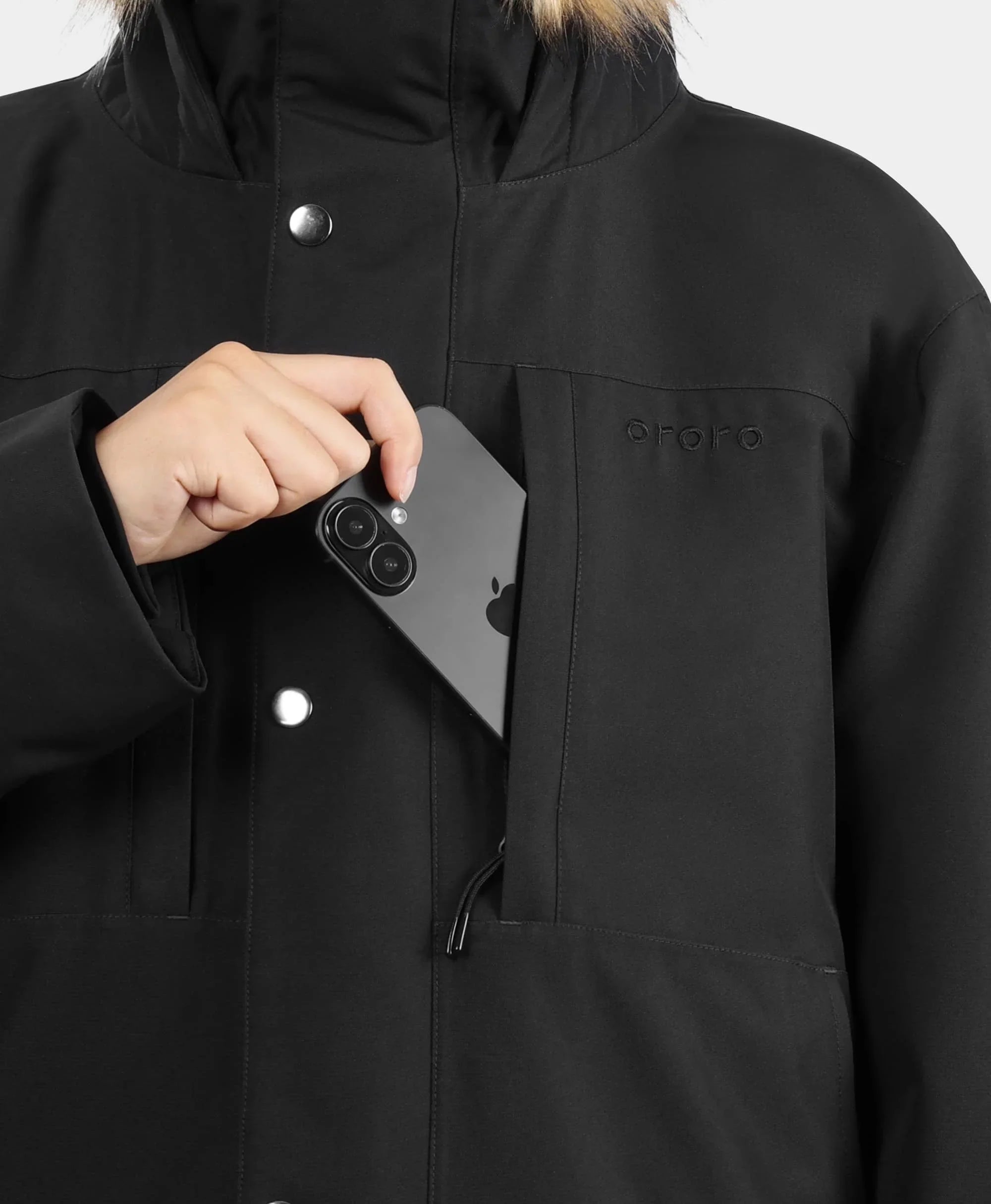 ORORO Heated (Open-box) Gstaad Men's Waterproof Heated Parka (Battery Set Not Included) - Image 16