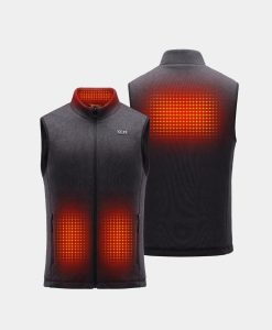 Alternative view of ORORO Heated ORORO Heated x OpenHeat OH-1 Men’s Heated Recycled Fleece Vest (w/ Type-C Power Port)