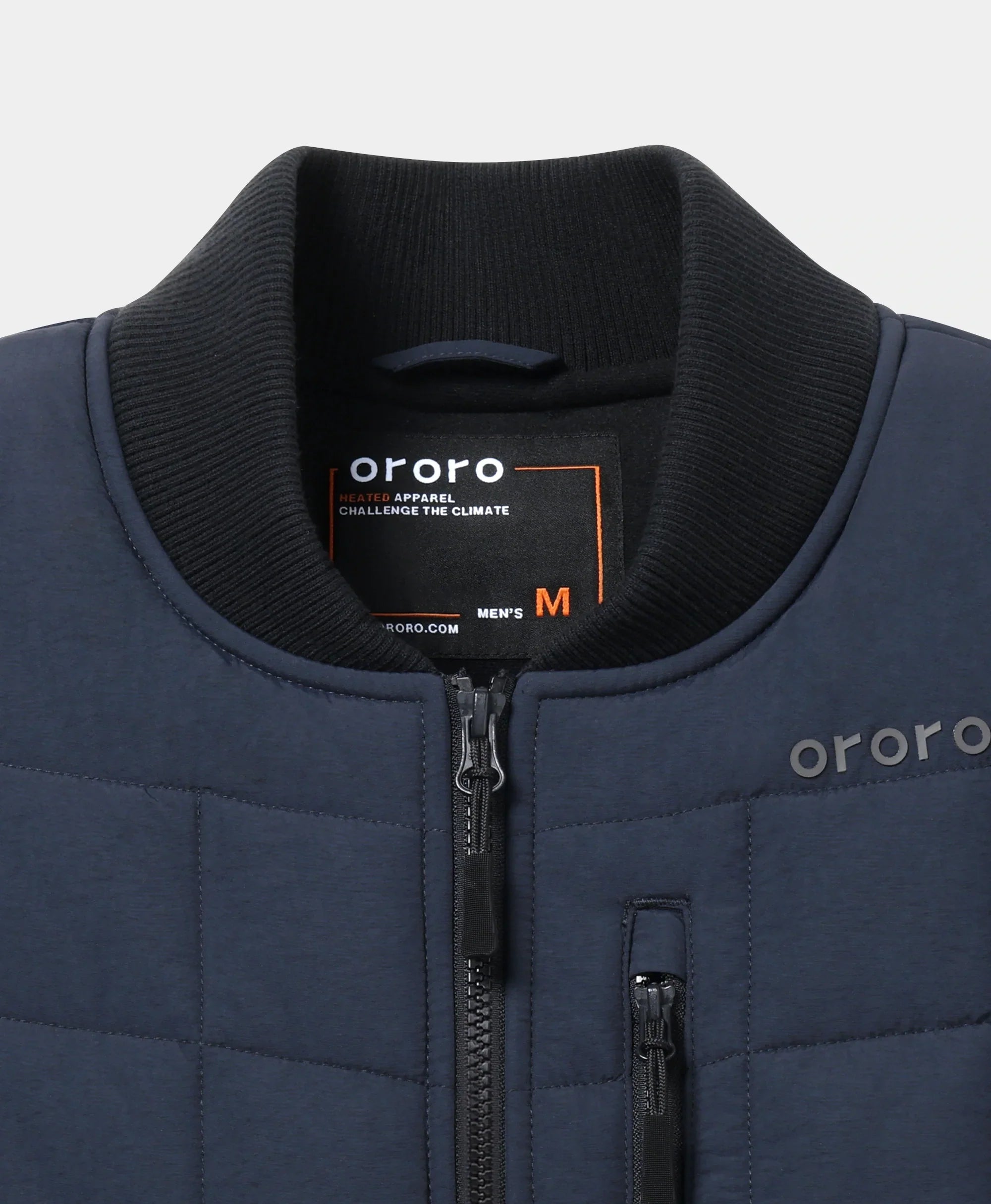 ORORO Heated Scranton Men's 5-Zone Heated Bomber Jacket - Image 4