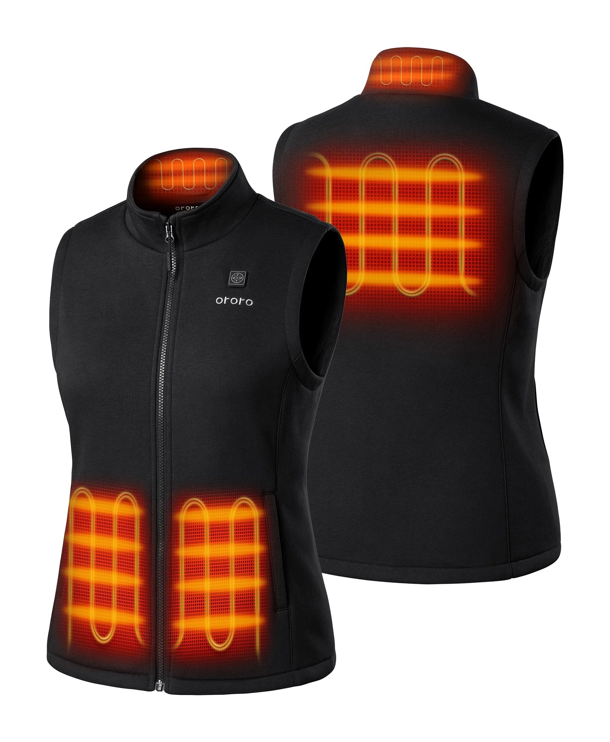 ORORO Heated Women's Heated Fleece Vest - Image 2