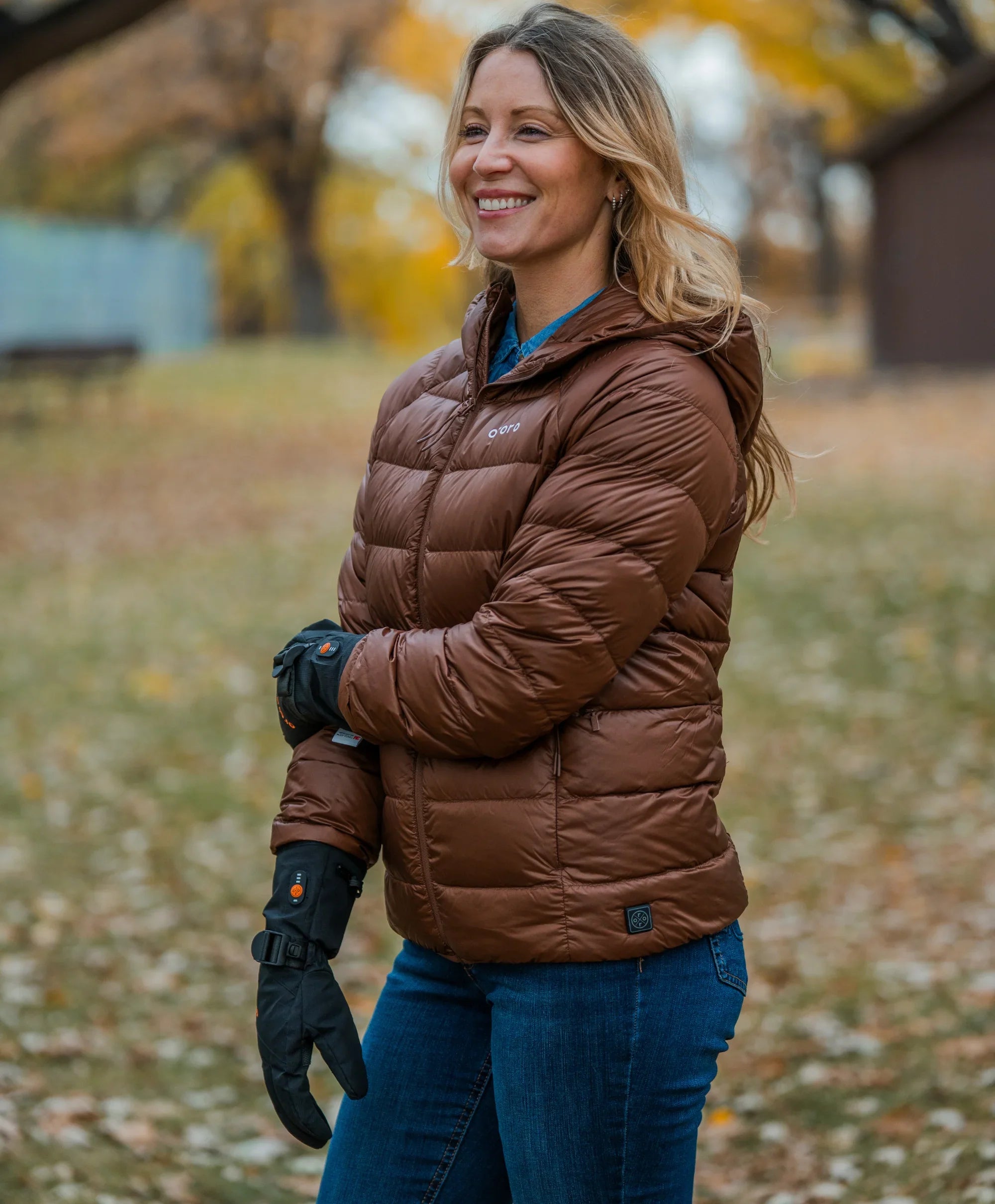 ORORO Heated Aero Women's 4-Zone Packable Heated Down Jacket - Image 26