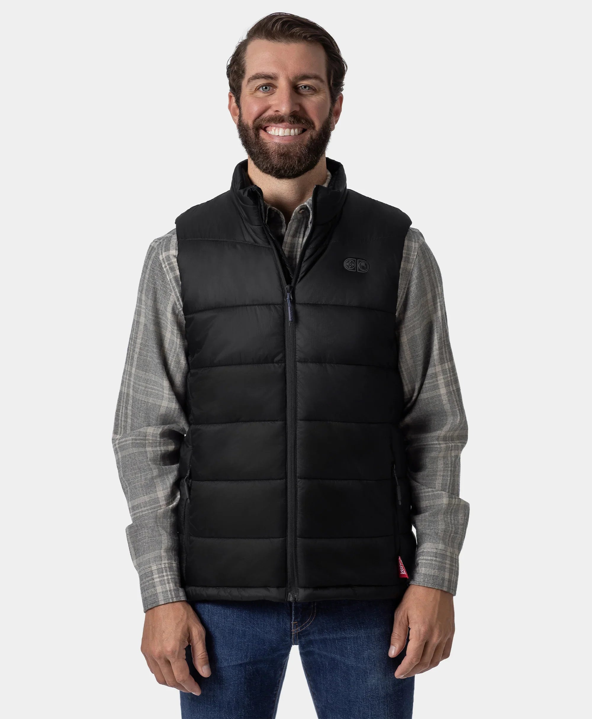 ORORO Heated SureWarm® Men's 7-Zone Dual-Control Classic Pro Heated Vest (Lower Back Heating) (Apparel Only)