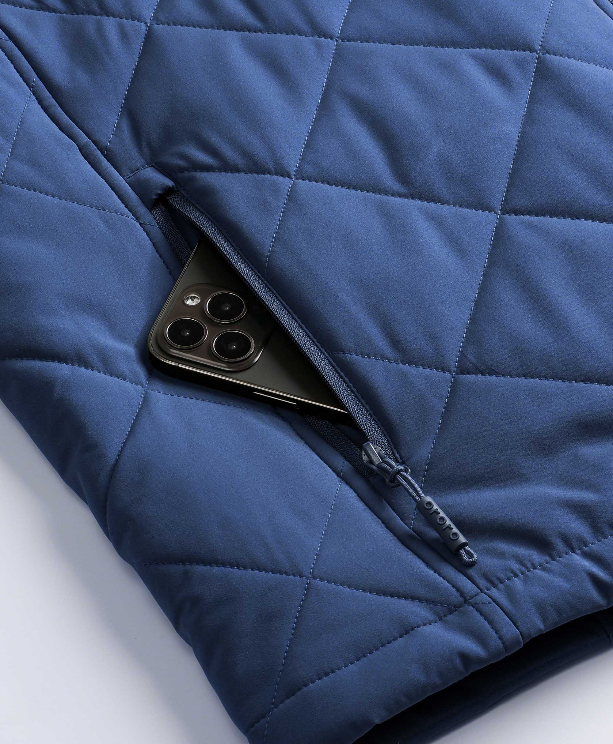 ORORO Heated Men’s 4-Zone Heated Quilted Vest – American Kennel Club® Edition - Image 7