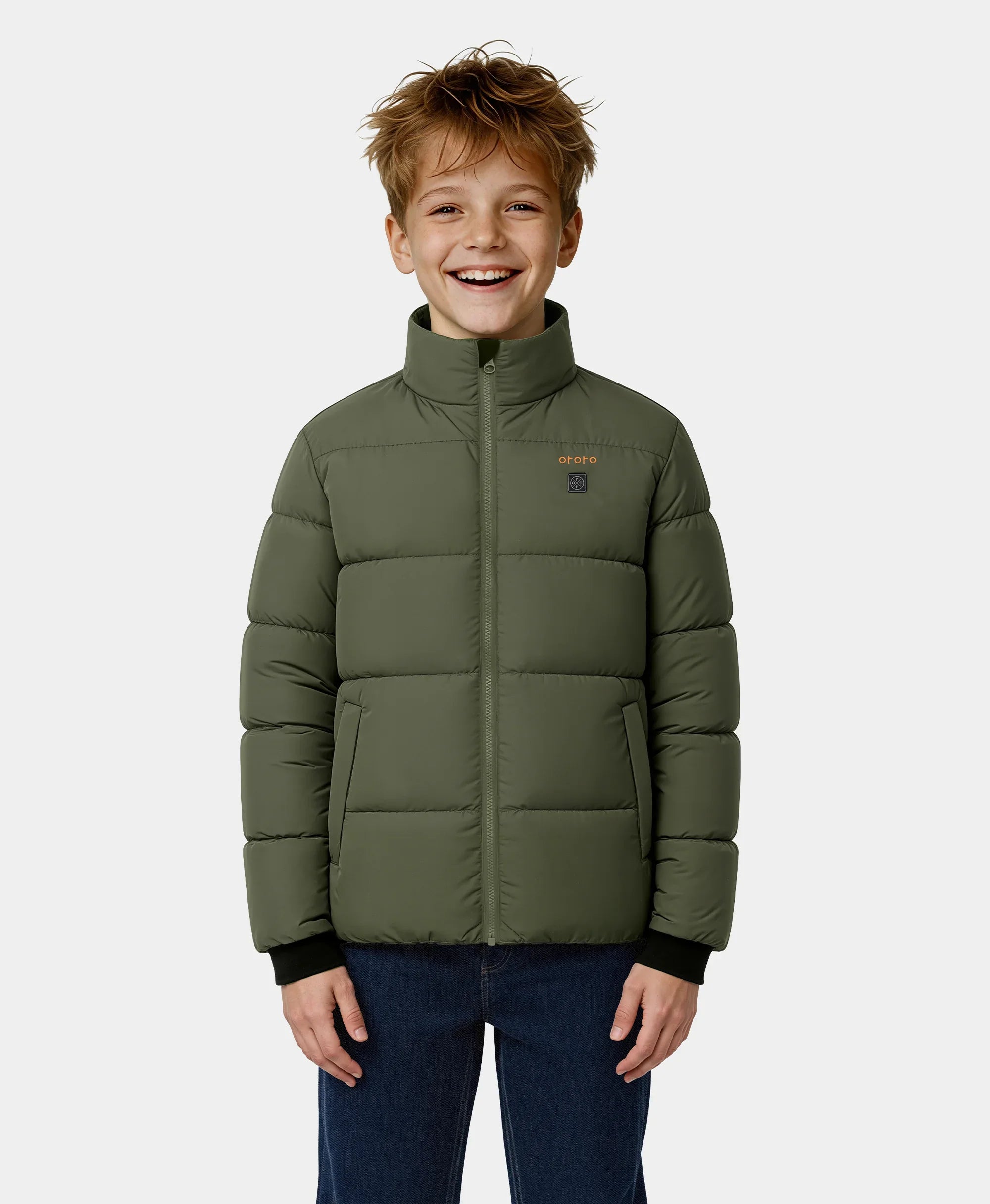 ORORO Heated Kids' 4-Zone Heated Down Jacket