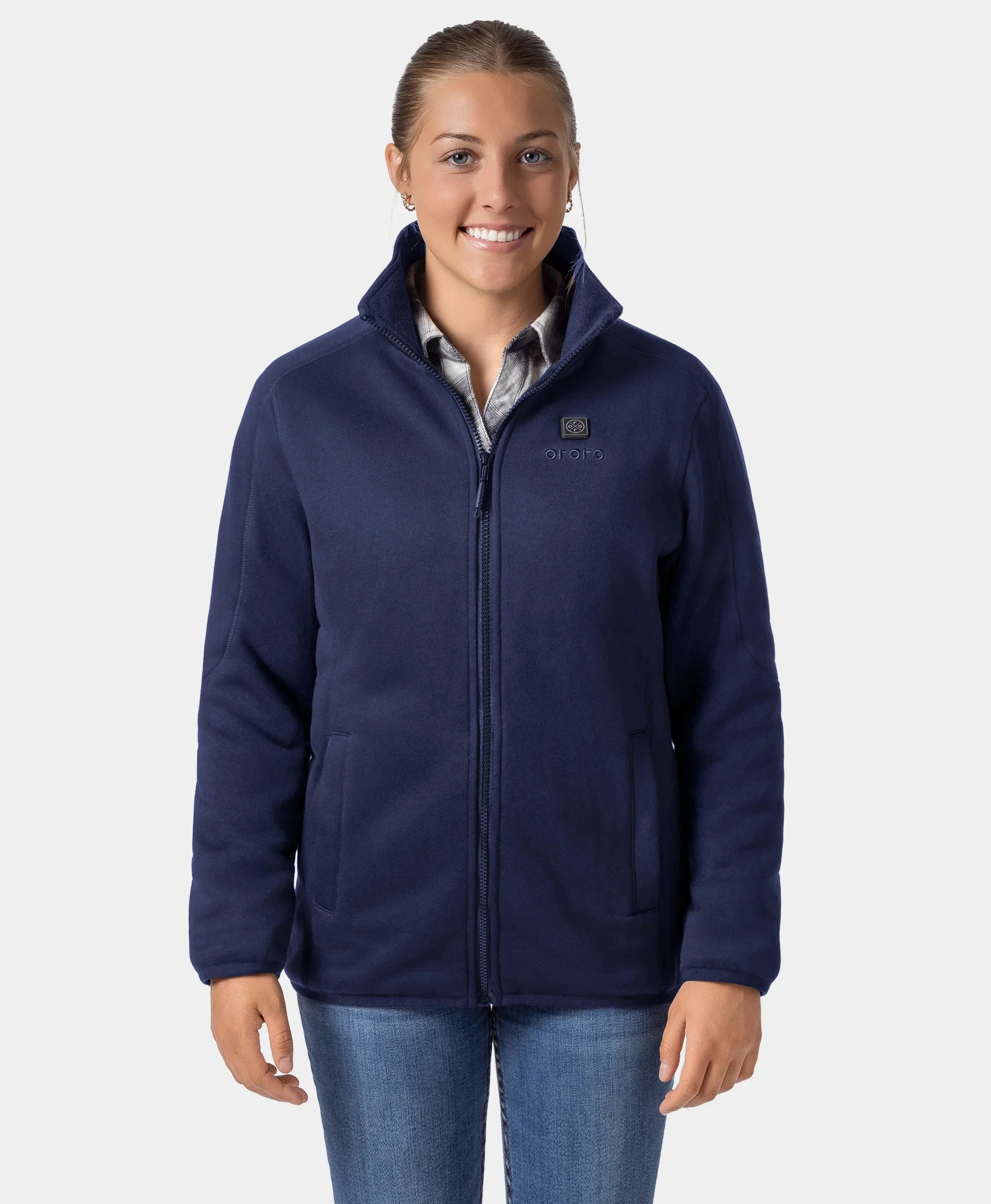 ORORO Heated Women's Heated Full-Zip Fleece Jacket - Image 31