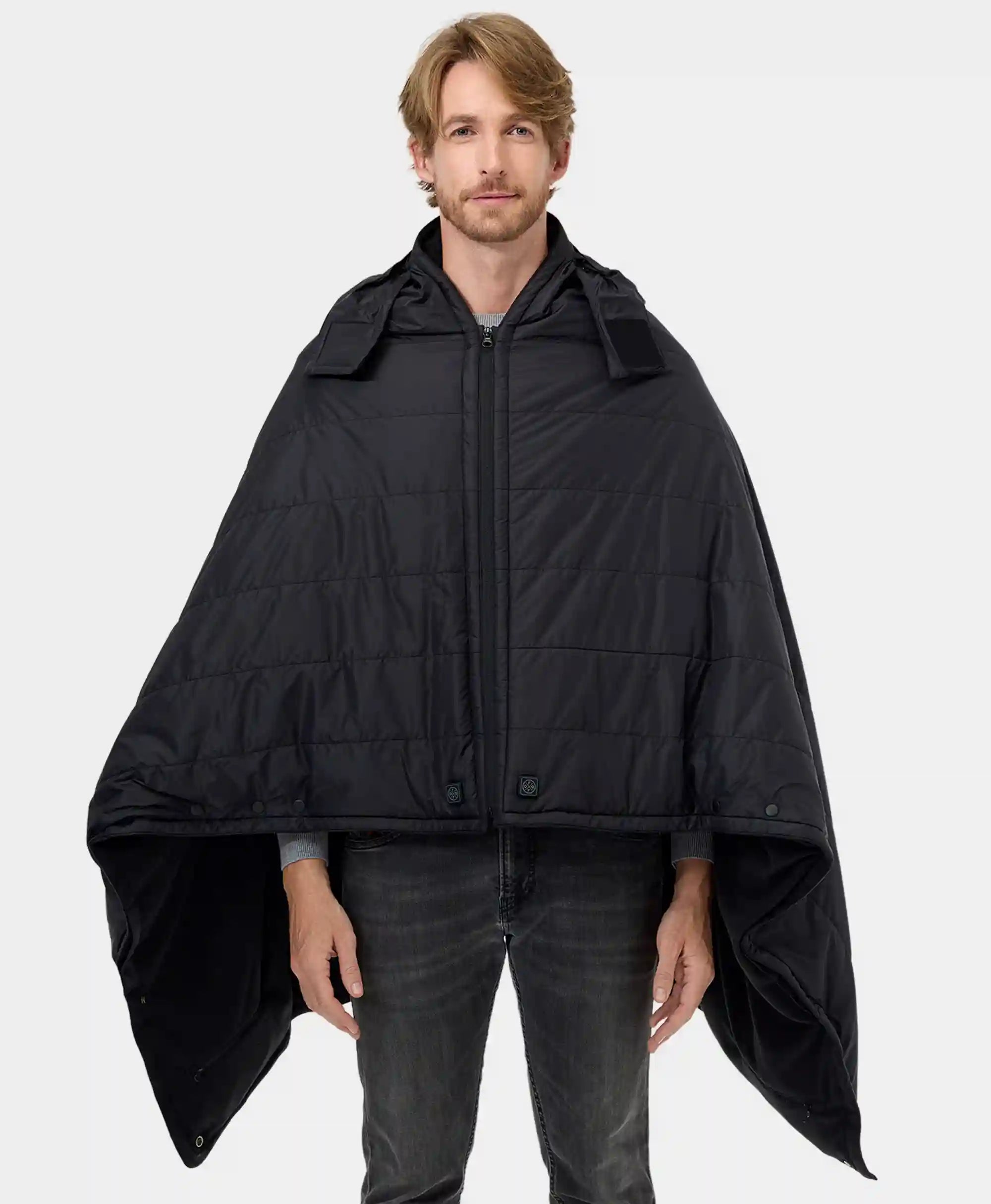 ORORO Heated Heated Dual Control Poncho Blanket