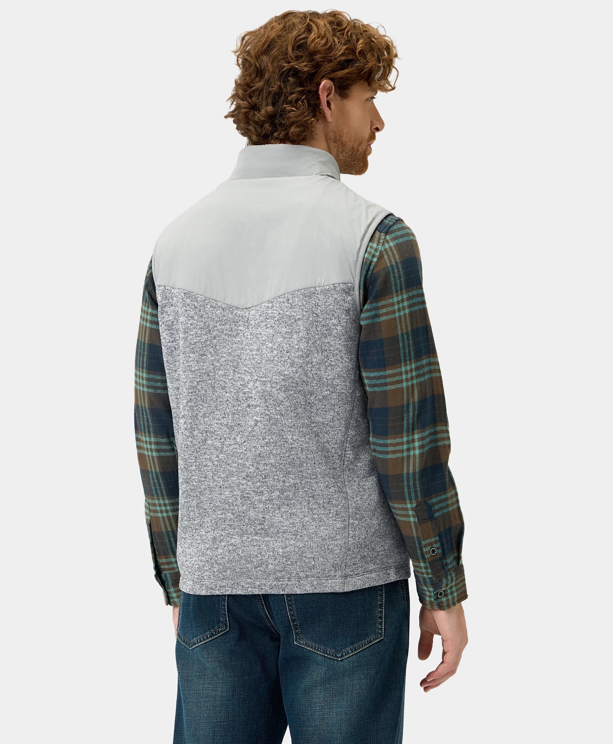 ORORO Heated (Open-box) Augusta Men's Heated Sweater Fleece Vest (Battery Set Not Included) - Image 17