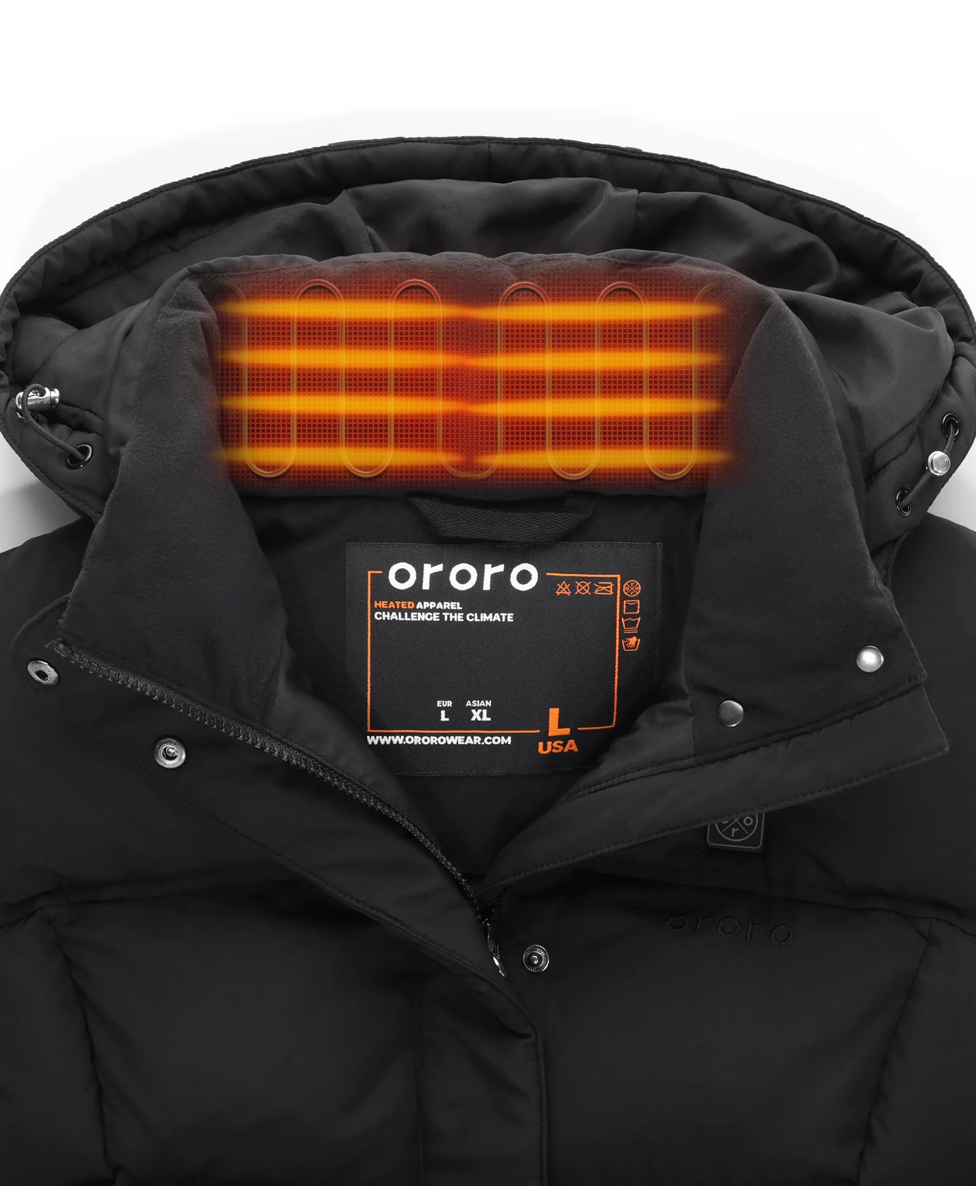ORORO Heated Women's Heated Down Vest (800-Fill) - Image 26