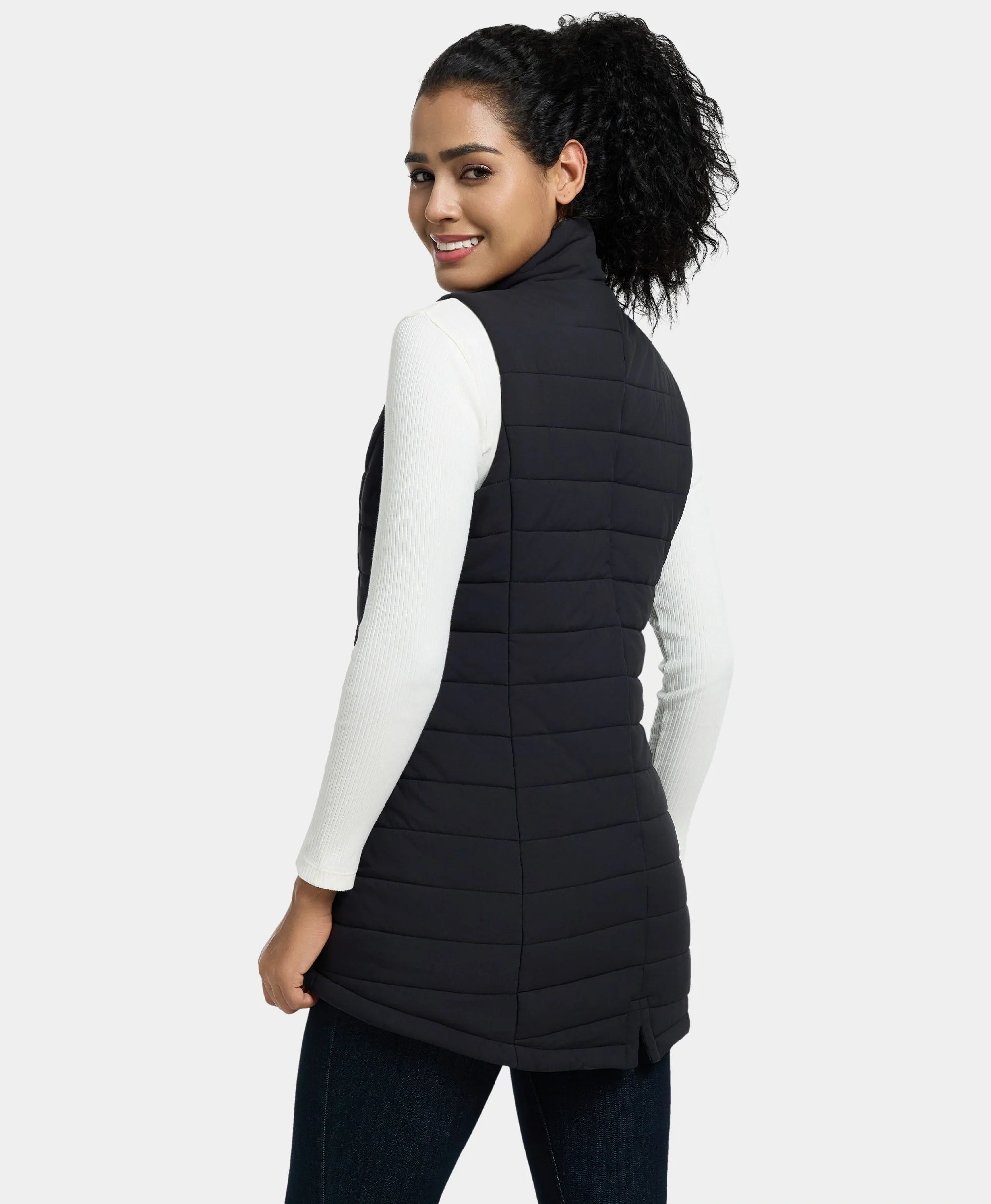 ORORO Heated Tribeca Women's Heated Long Puffer Vest (Apparel Only) - Image 66