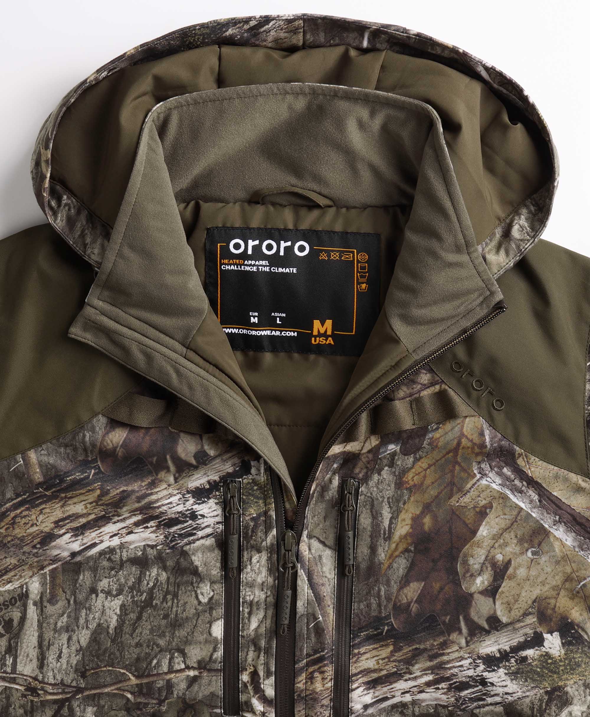 ORORO Heated Women's Heated Hunting Jacket - Camouflage, Mossy Oak® Country DNA (Apparel Only) (ORORO Heated Final Sale) - Image 13
