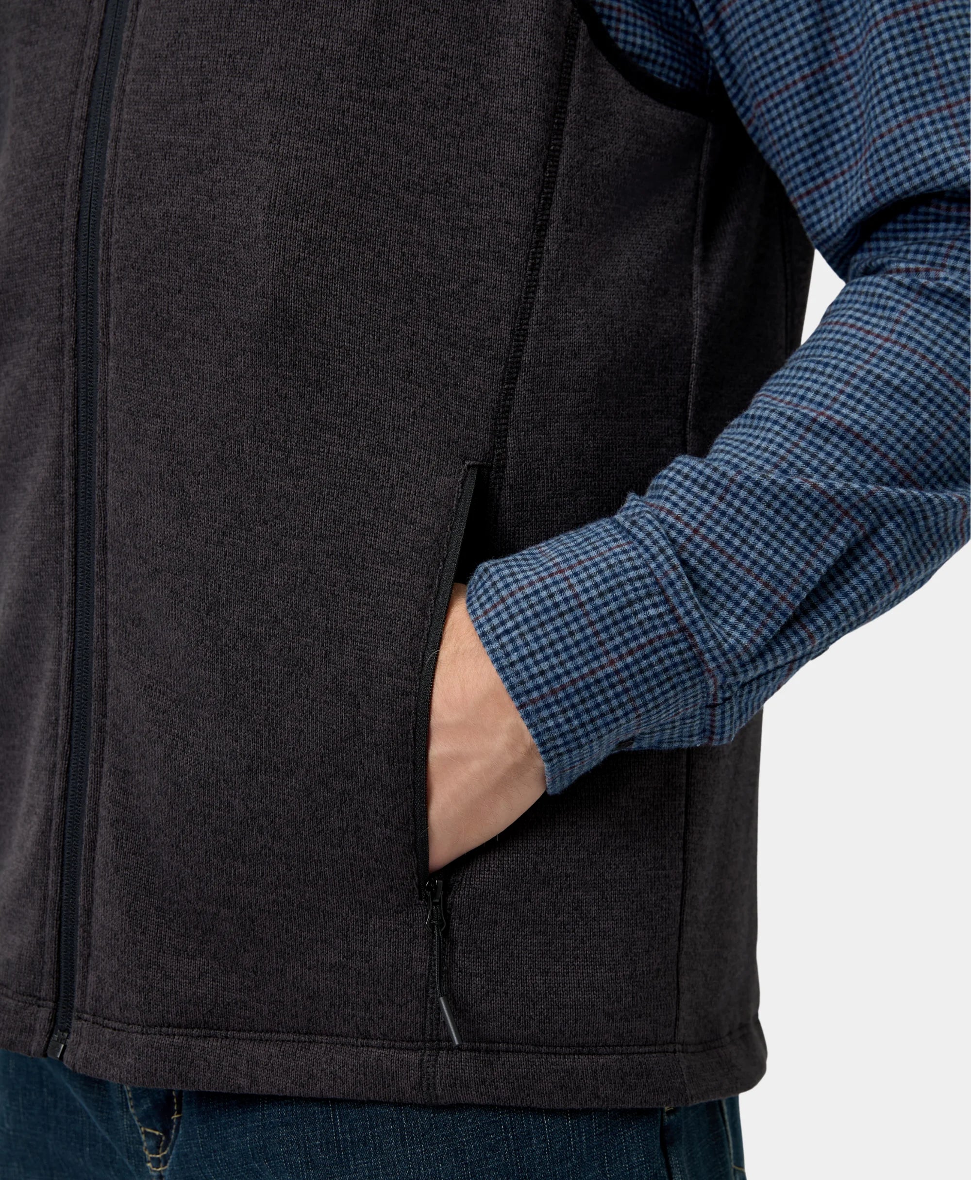 ORORO Heated ORORO Heated x OpenHeat OH-1 Men’s Heated Recycled Fleece Vest (w/ Type-C Power Port) - Image 7