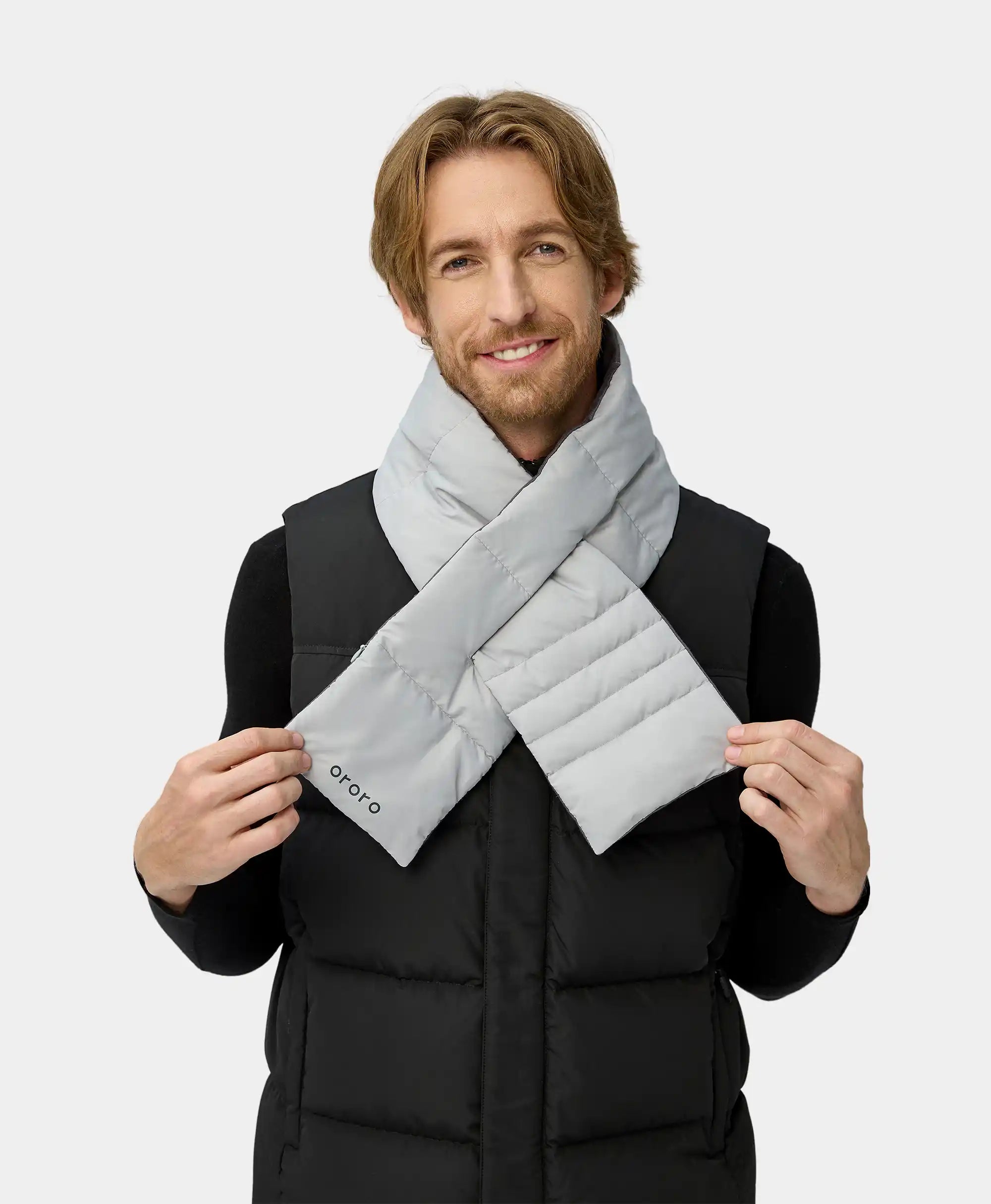 ORORO Heated Unisex Heated Puffer Down Scarf - Image 21