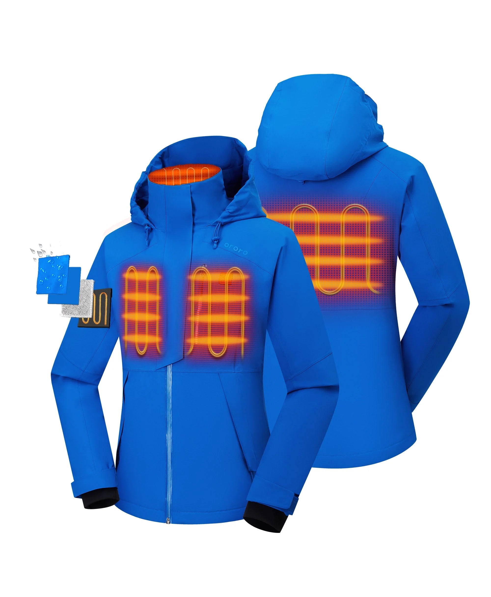 ORORO Heated Women's Waterproof Heated Ski Jacket (ORORO Heated Final Sale) - Image 27