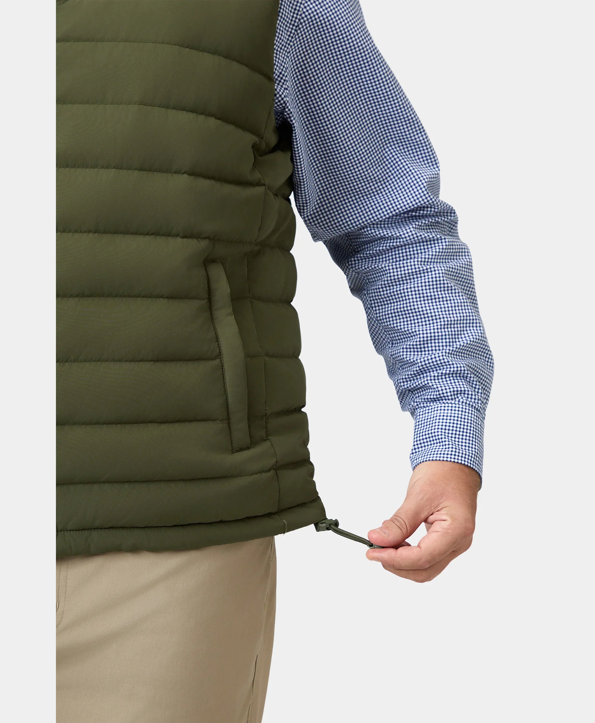 ORORO Heated Men's Heated Lightweight Down Vest - Image 35