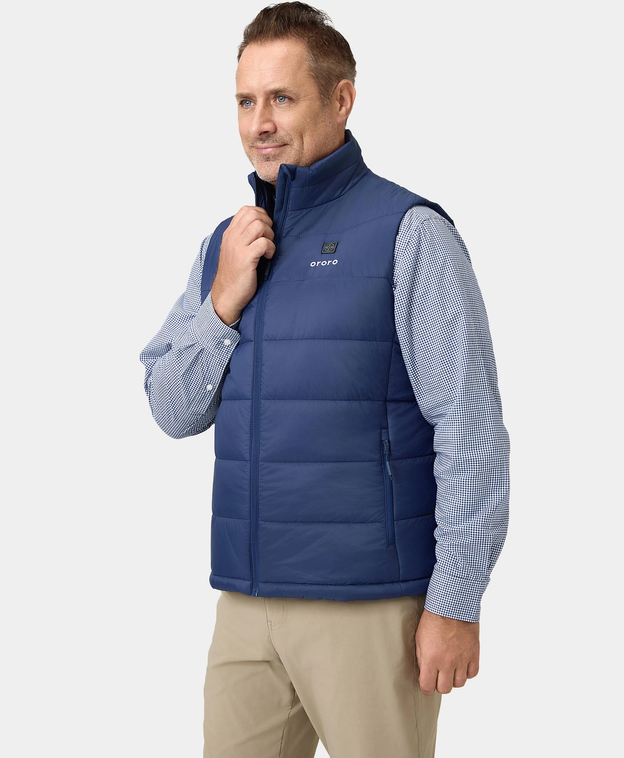 ORORO Heated Men's Classic Heated Vest (Apparel Only) - Image 31
