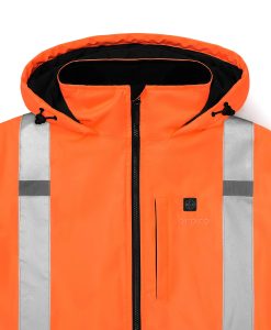 Alternative view of ORORO Heated Flagstaff Men's Heated High-Visibility Jacket (ORORO Heated Final Sale)