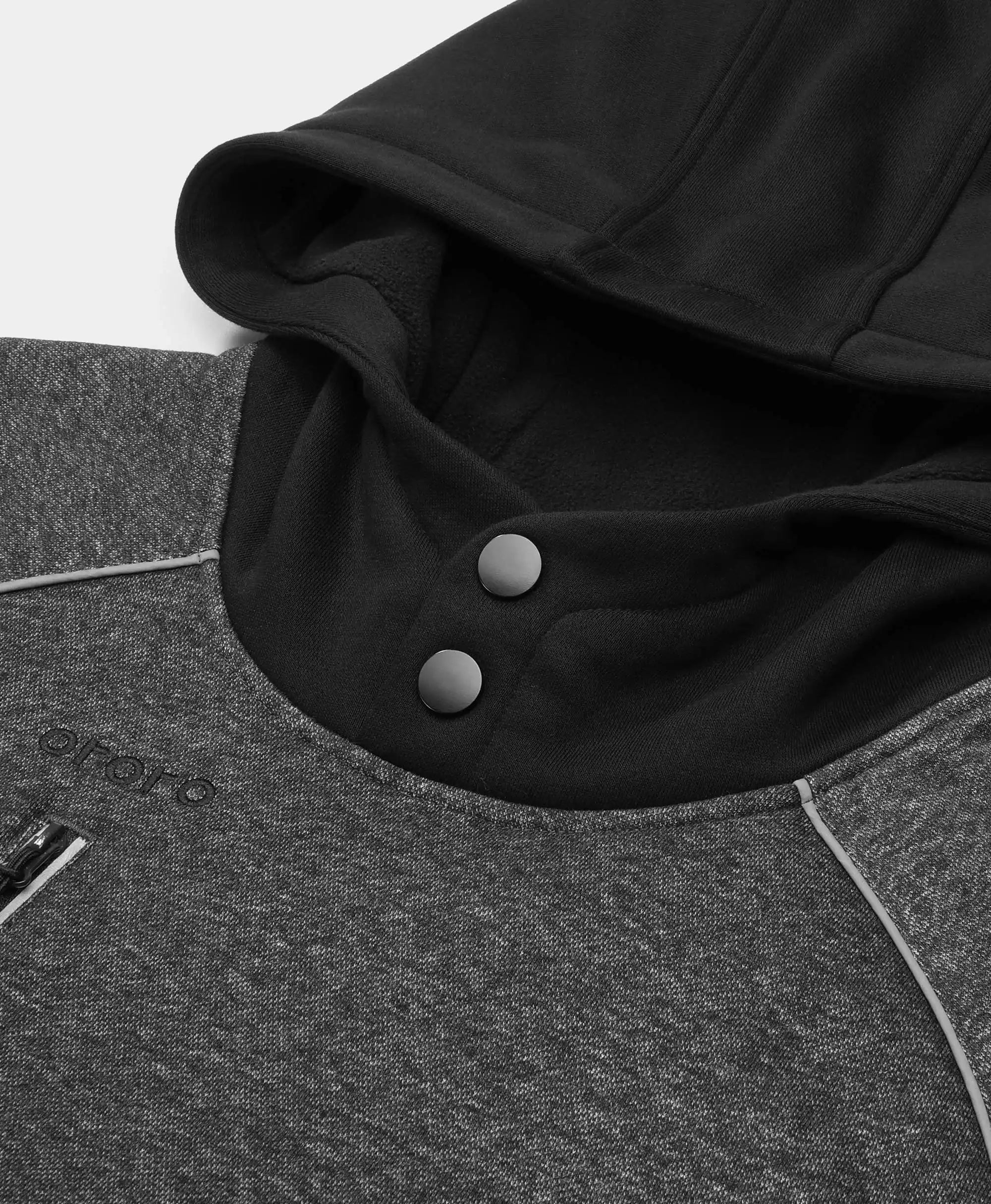 ORORO Heated (Open-box) Indy Unisex 6-Zone Dual-Control Heated Hoodie Pullover (Battery Set Not Included) - Image 9
