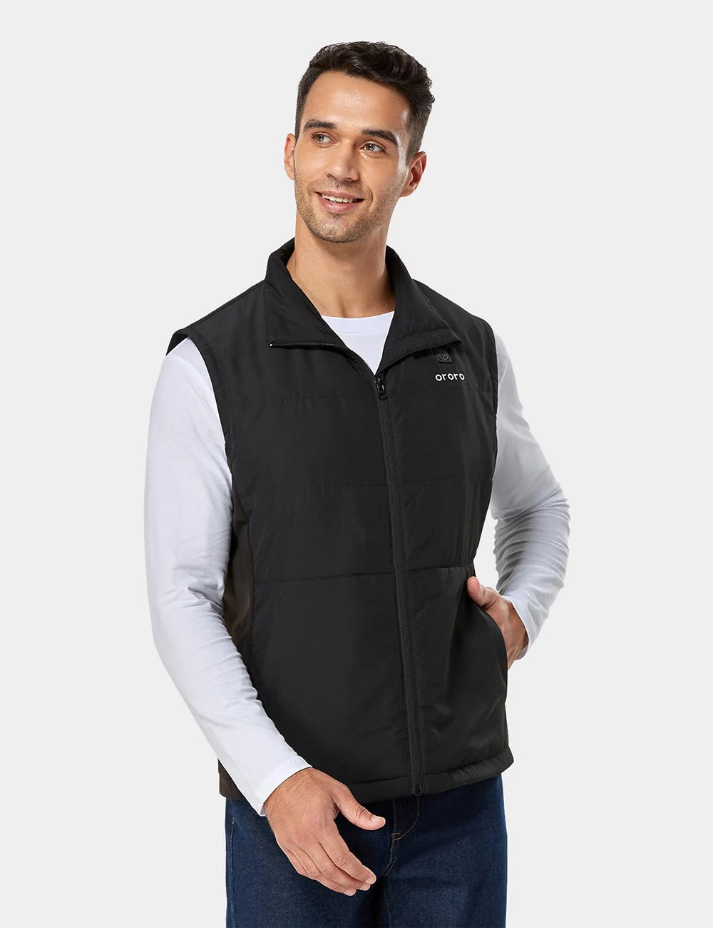 ORORO Heated Men's Heated Golf Jacket (with Zip-Off Sleeves) (Apparel Only) - Image 7