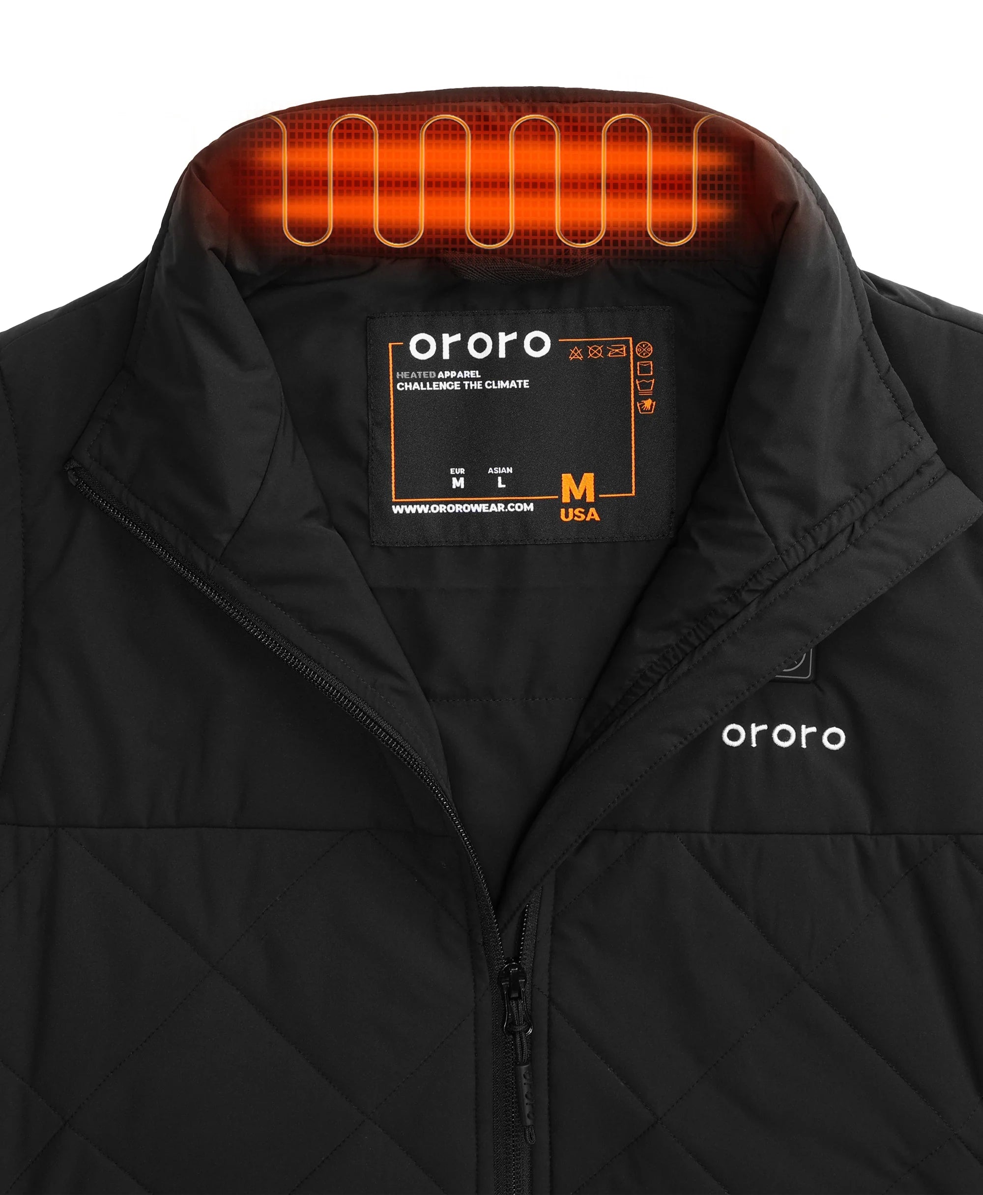 ORORO Heated Men's Heated Quilted Vest (Apparel Only) - Image 9