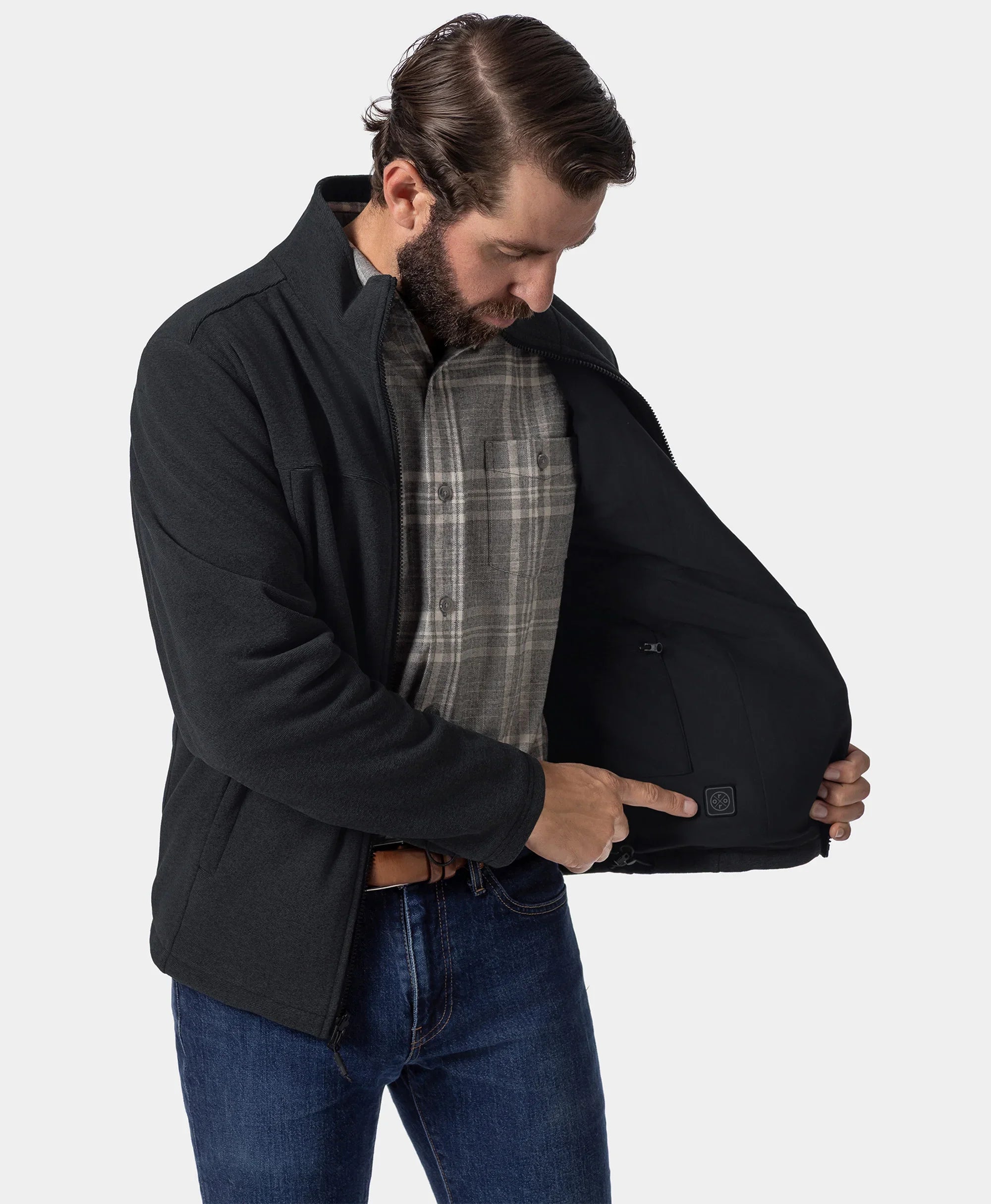 ORORO Heated (Open-box) River Ridge Men's Heated Fleece Liner Jacket (Battery Set Not Included) - Image 4