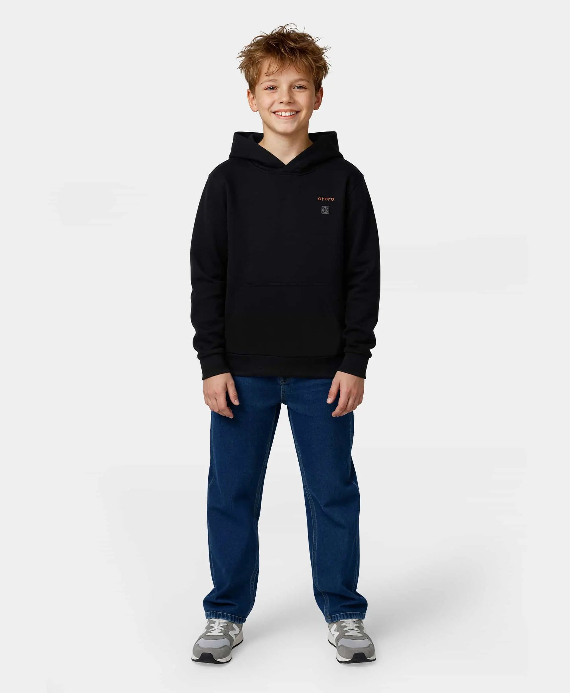 ORORO Heated (Open-box) Kids' 4-Zone Heated Pullover Hoodie (Battery Set Not Included) - Image 4