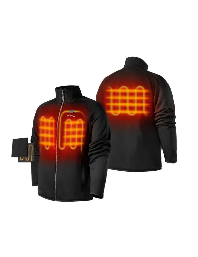 ORORO Heated (Open-box) Men's Heated Fleece Jacket (Battery Set Not Included) - Image 11
