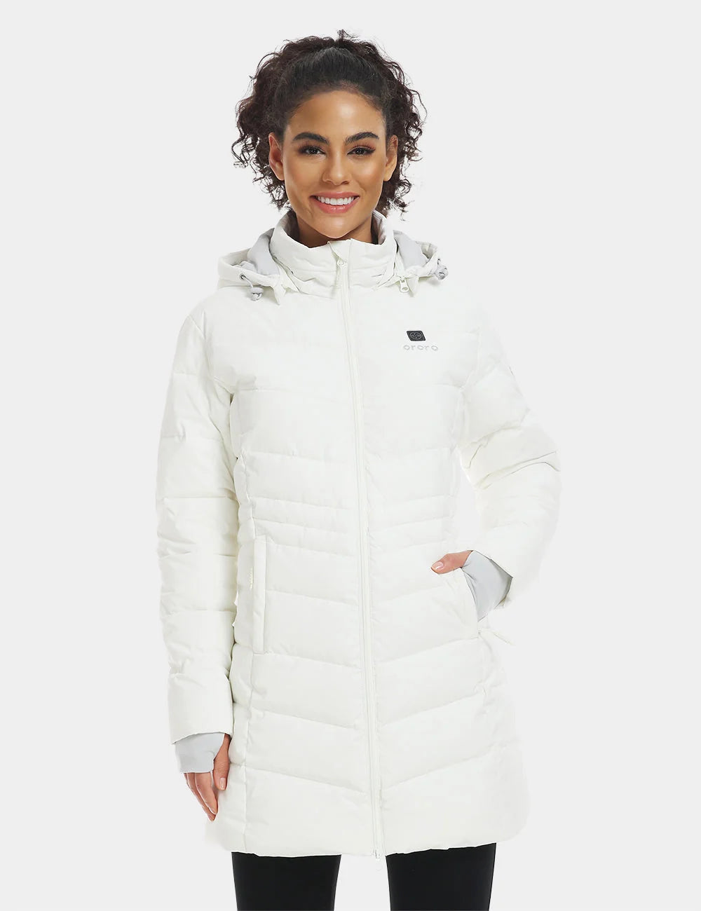 ORORO Heated Women's Heated Puffer Parka Jacket (Apparel Only) - Image 9
