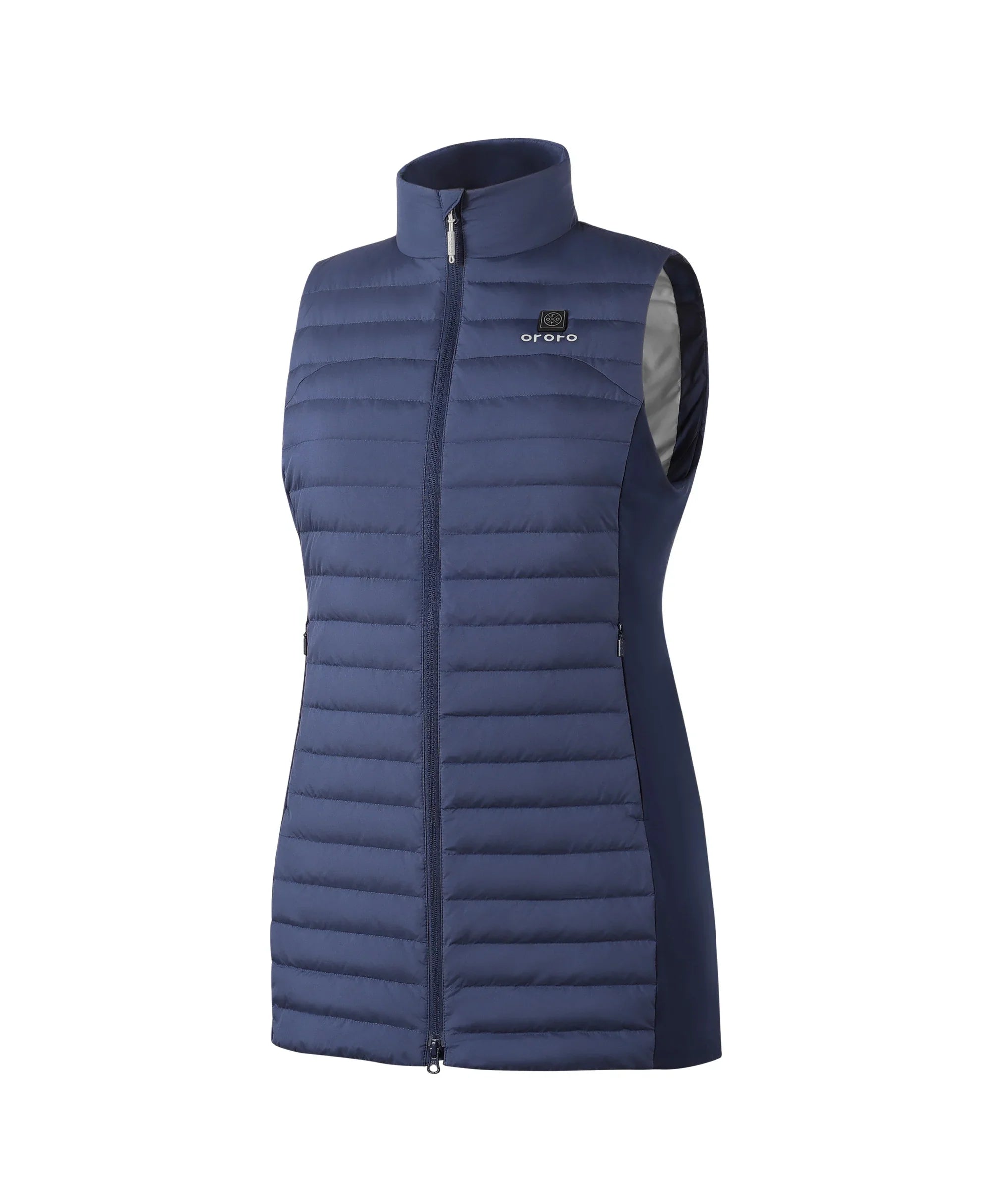 ORORO Heated Cloudmere Women's 5-Zone Heated Long Down Vest (Apparel Only) - Image 16