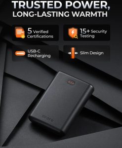 Alternative view of ORORO Heated B25A Rechargeable Battery (2200 mAh, with USB-C Port)
