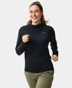 Alternative view of ORORO Heated Aoraki Unisex Merino Wool Blend Baselayer - Black