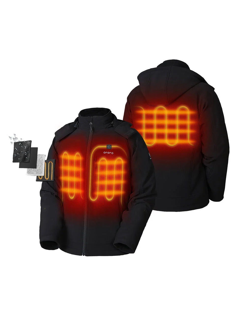ORORO Heated Men's Classic Heated Jacket (Apparel Only) - Image 14