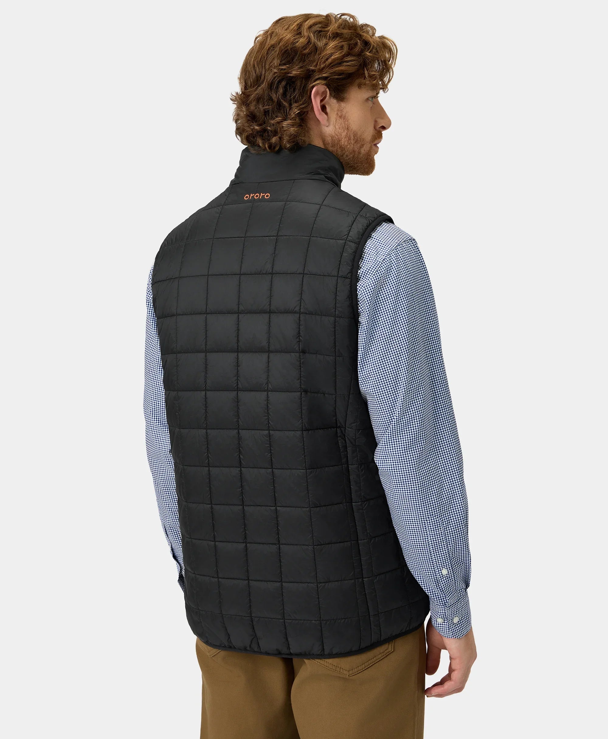 ORORO Heated (Open-box) Prism Men's 4-Zone Heated Quilted Vest (Battery Set Not Included) - Image 4