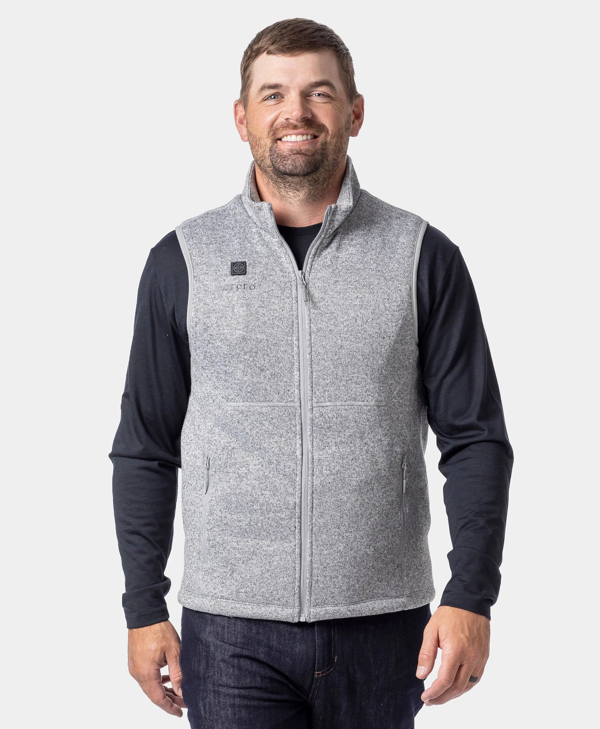 ORORO Heated Augusta Tournament ORORO Heated Men's 4-Zone Heated Sweater Fleece Vest (Apparel Only) - Image 6