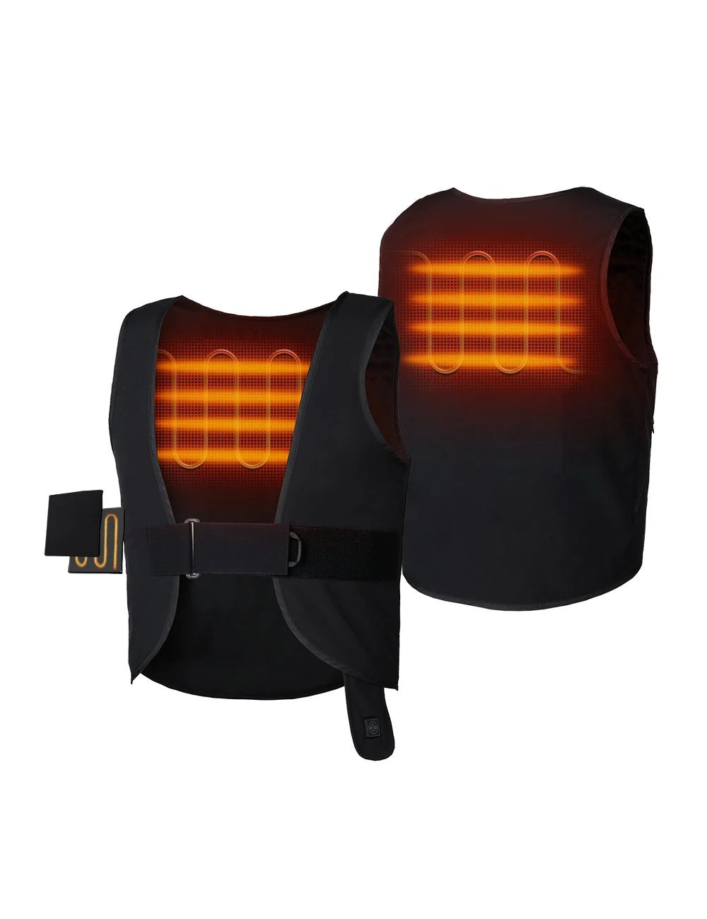 ORORO Heated (Open-box) Unisex Adjustable Heated Vest (Battery Set Not Included)