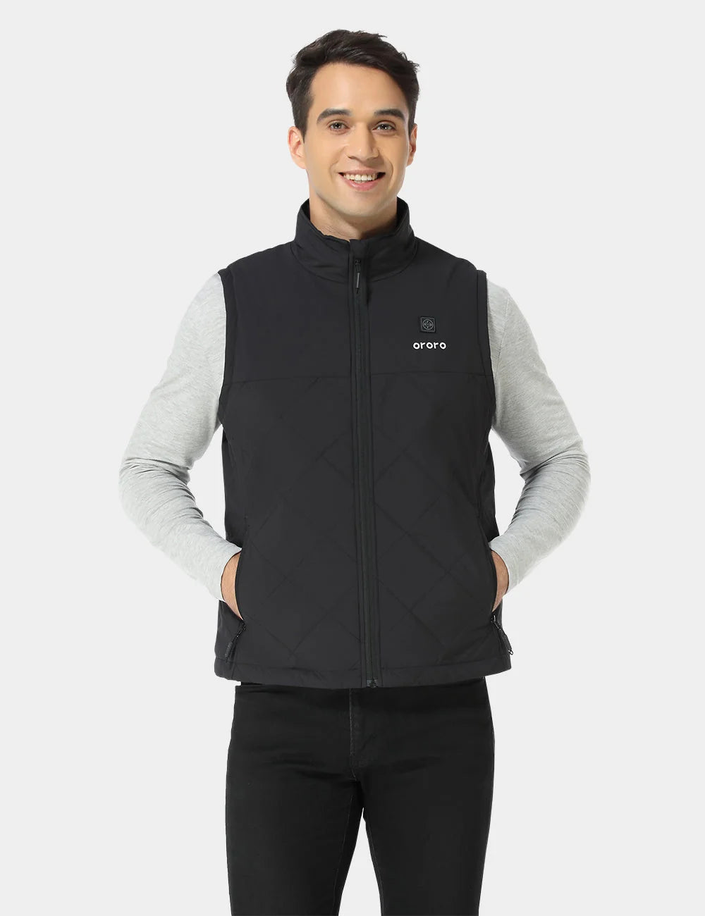 ORORO Heated Men's Heated Quilted Vest (Apparel Only)